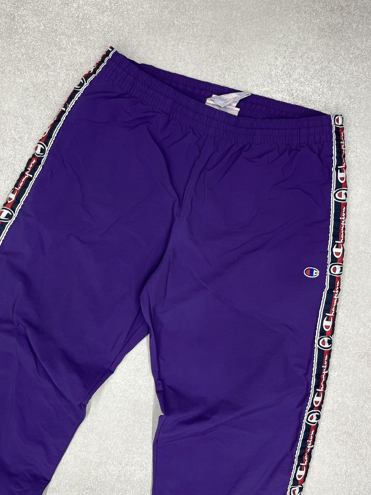 Champion × Vintage Vintage Champion Nylon Sweatpants Lampas Violet Y2K Size US 34 / EU 50 - 3 Thumbnail