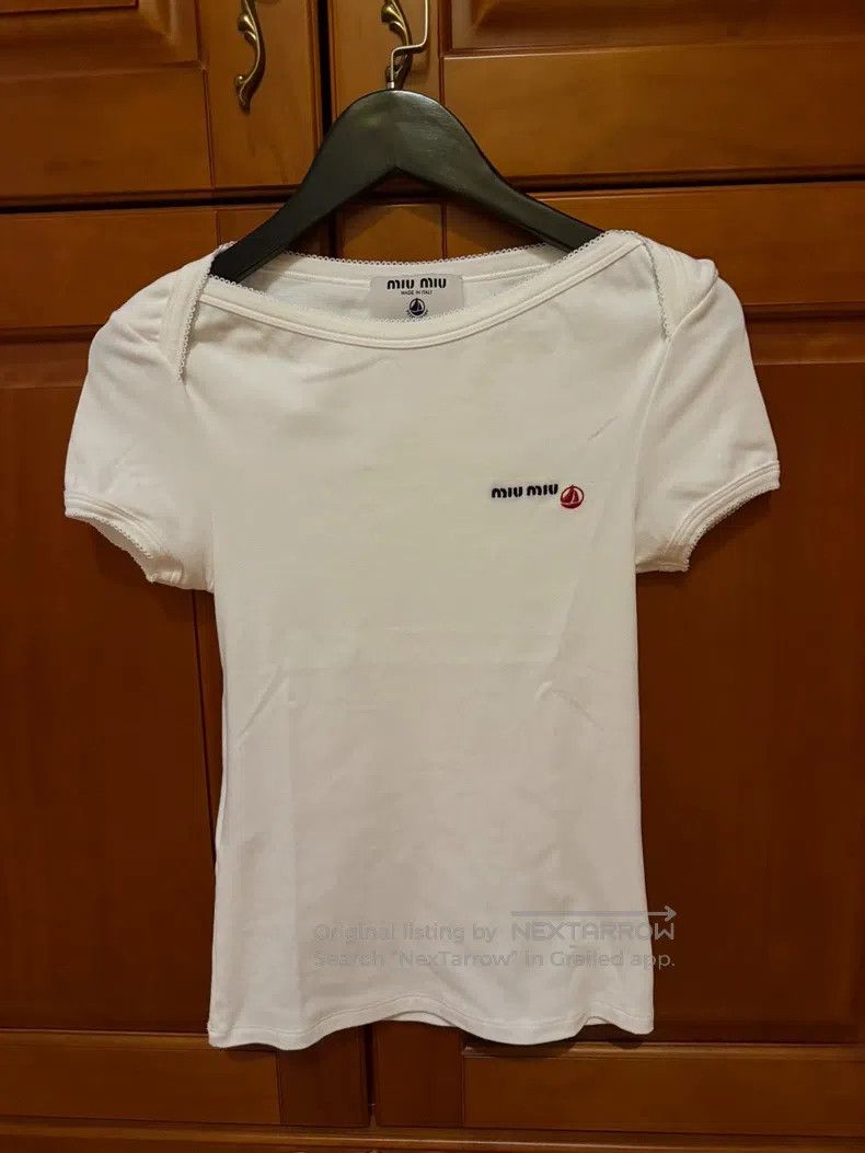 Miu Miu Miu Miu Size s Sailing t-shirt Size S / US 4 / IT 40 - 1 Thumbnail