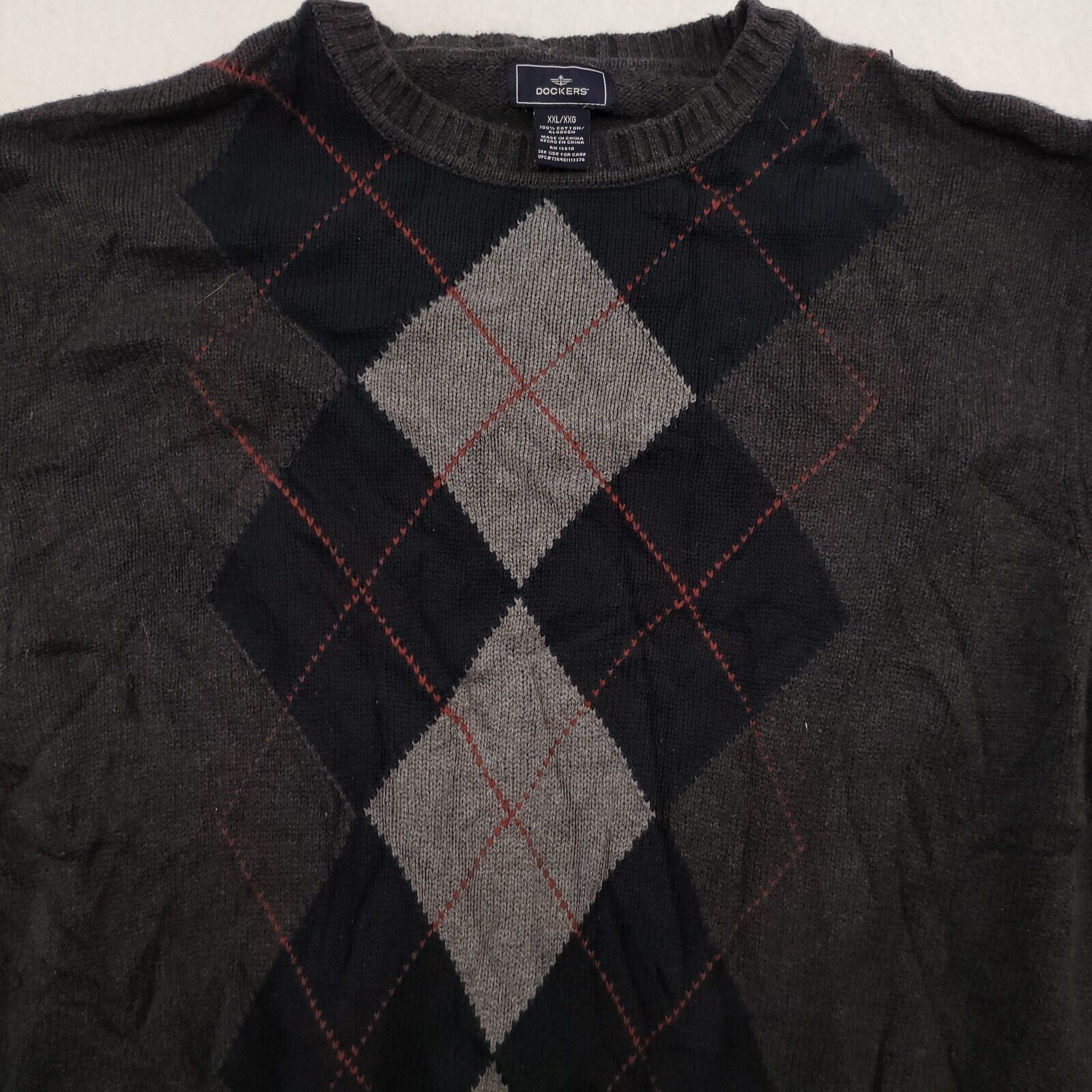 Dockers Dockers Long Sleeve Pullover Sweater Men Size 2XL Gray Black Size US XXL / EU 58 / 5 - 1 Thumbnail