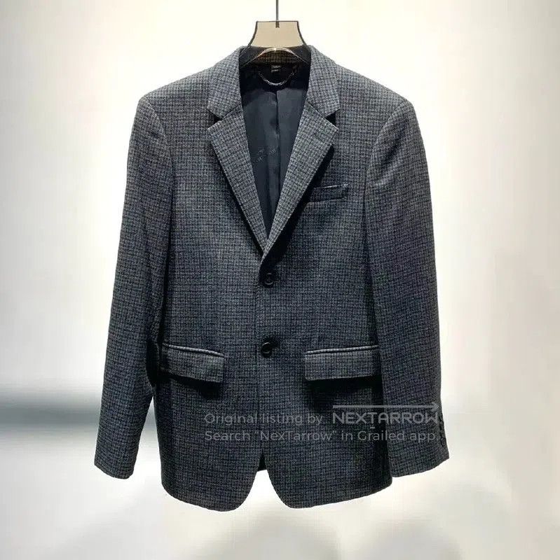 Burberry Burberry Men's Gray Wool Jacket. Size US M / EU 48-50 / 2 - 1 Thumbnail