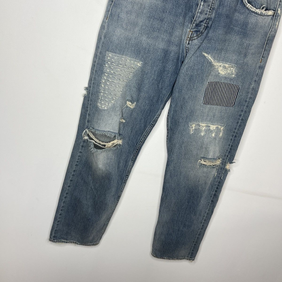 Designer × Haikure Haikure Denim Jeans Trousers Distressed Straight Size US 33 - 3 Thumbnail