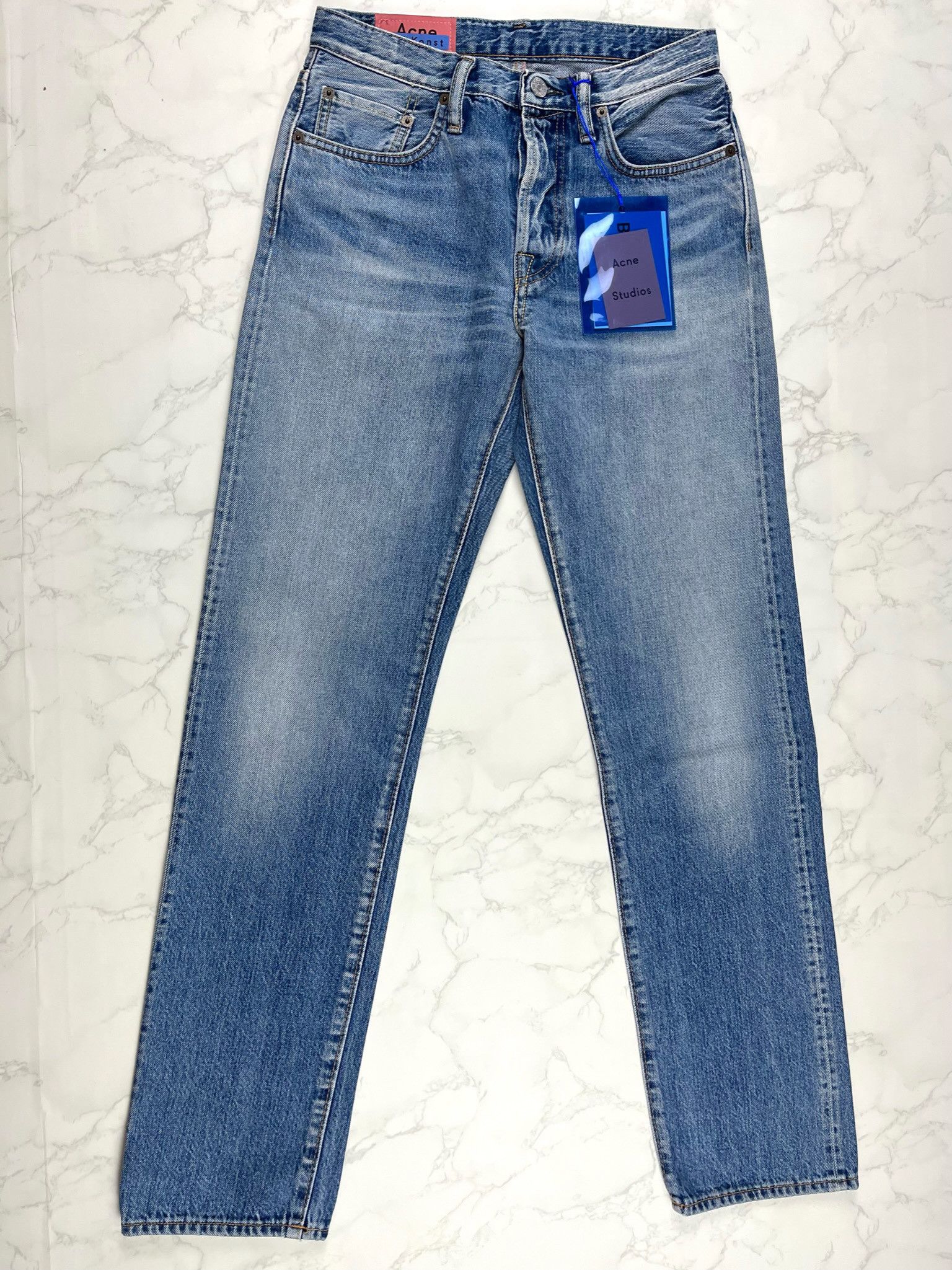 Acne Studios 🔥60% OFF🔥 [SALE] Acne Studios Organic Blue Denim Jeans Size US 27 - 6 Thumbnail