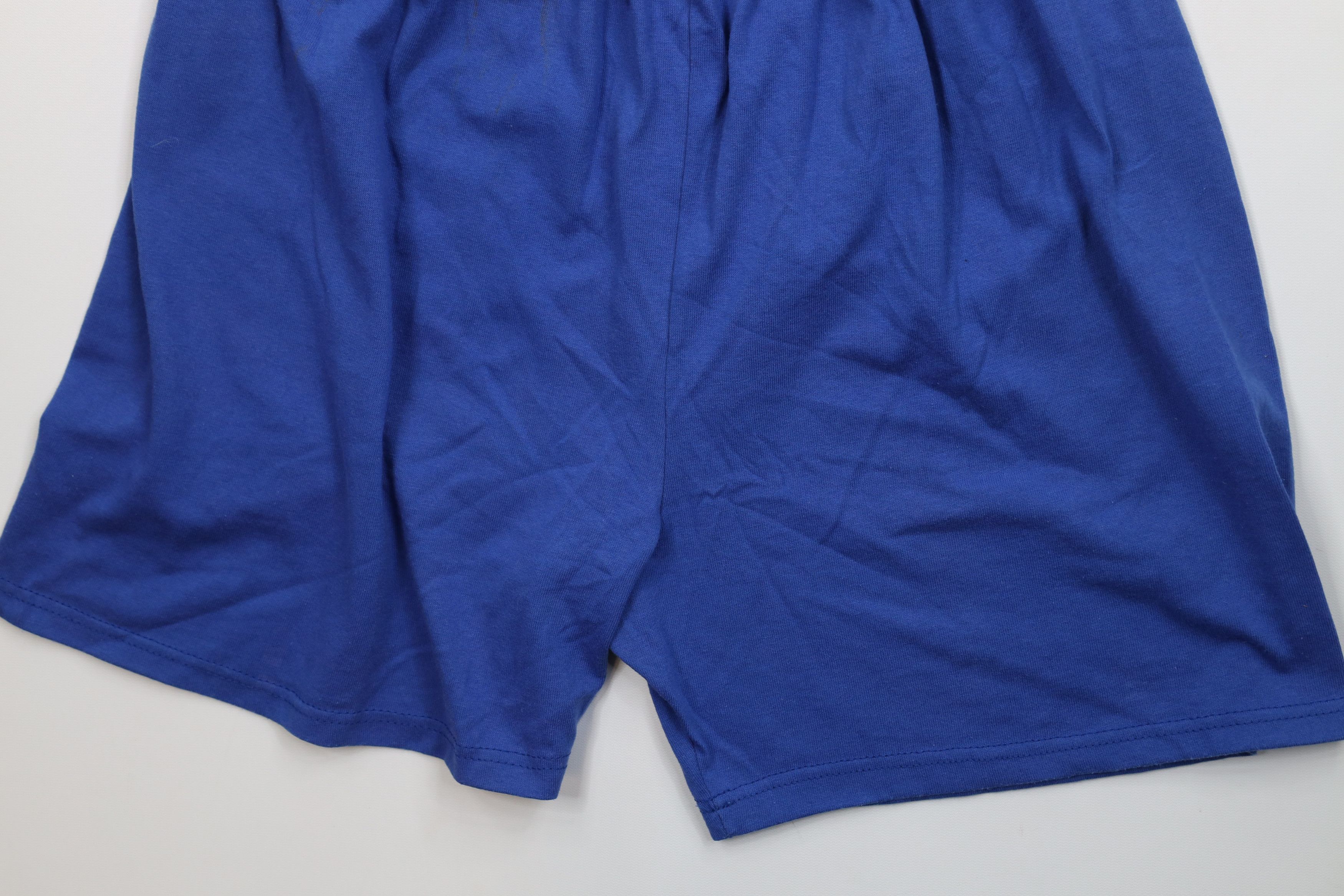 Vintage Vintage 90s Streetwear Above Knee Shorts Royal Blue USA Size US 34 / EU 50 - 4 Thumbnail
