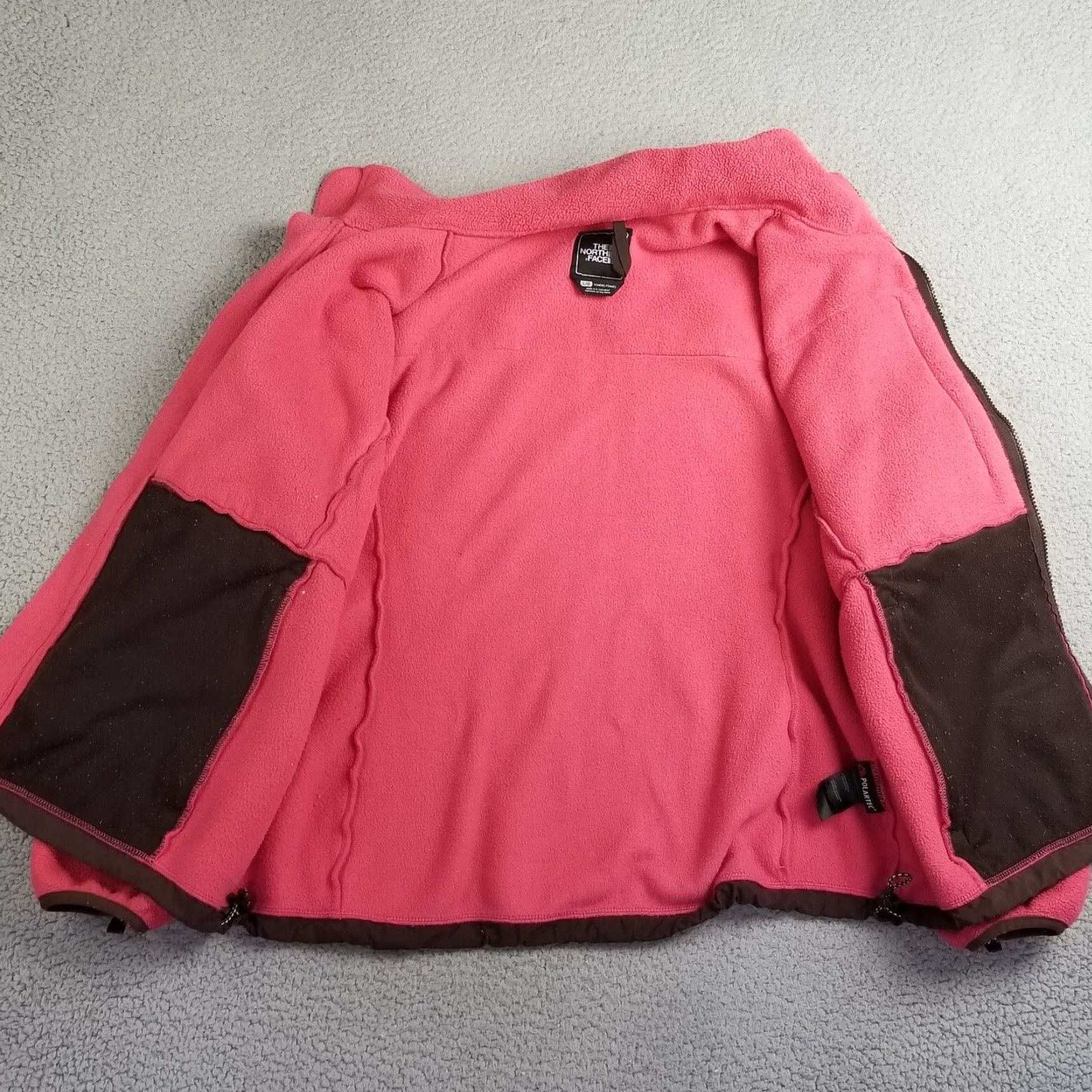 The North Face The North Face Women Large Pink Brown Denali Polartec Fleece Jacket Flaw Size L / US 10 / IT 46 - 5 Thumbnail