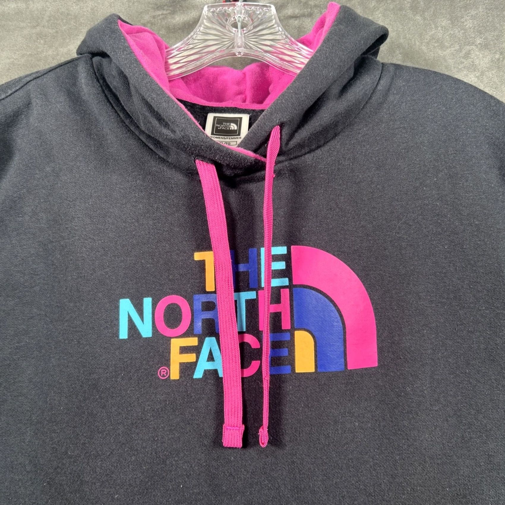 The North Face The North Face Hoodie Womens XL Black Pullover Pockets Drawstrings Size XL / US 12-14 / IT 48-50 - 2 Thumbnail