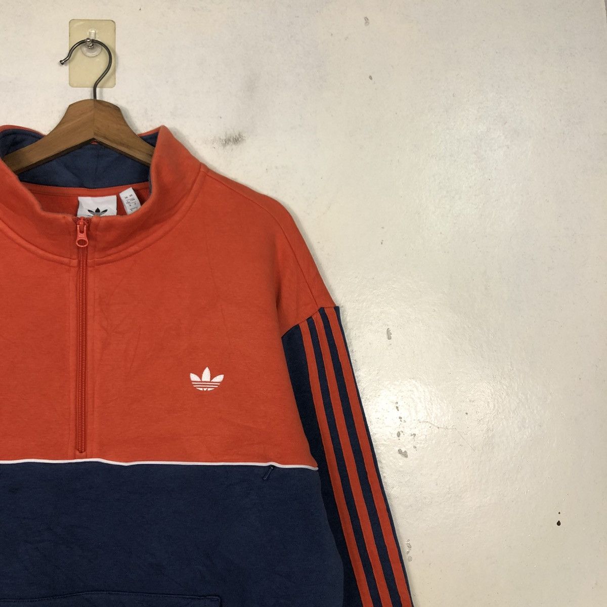 Adidas 📌Double Tone Adidas Anorak Half Zipper Sweater Size US M / EU 48-50 / 2 - 8 Thumbnail