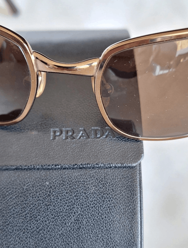 Prada PRADA Sunglasses Rimless Sport Metal Frame Shield Wrap Size ONE SIZE - 3 Thumbnail