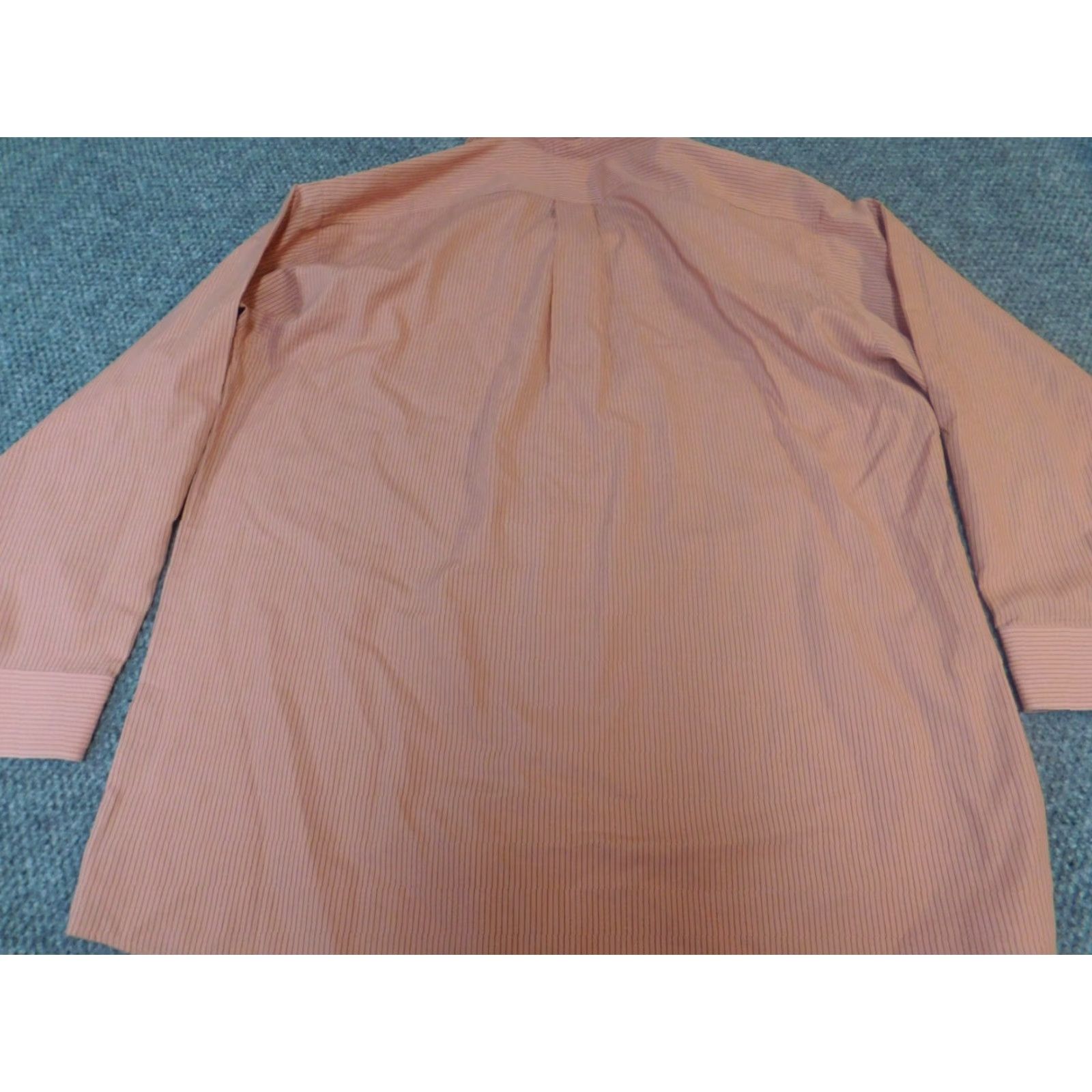 Stafford Stafford Shirt Mens Button-Up 17 Striped Pink Cotton Long Sleeve Collared Button-Down Modern - Size US XL / EU 56 / 4 - 5 Thumbnail