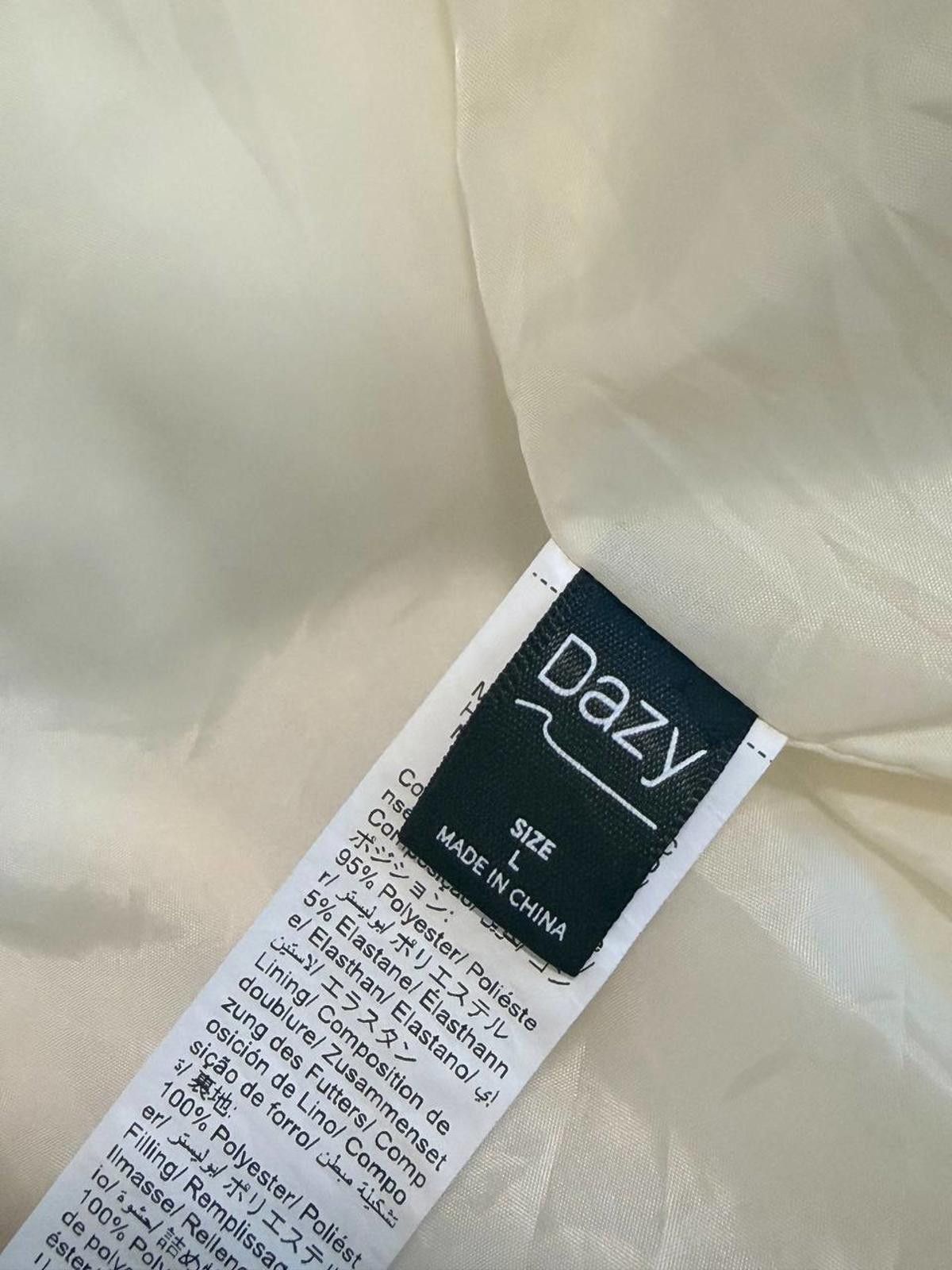 Daytona Dazy Off-White Corduroy Puffer Jacket – Size L Size L / US 10 / IT 46 - 4 Thumbnail