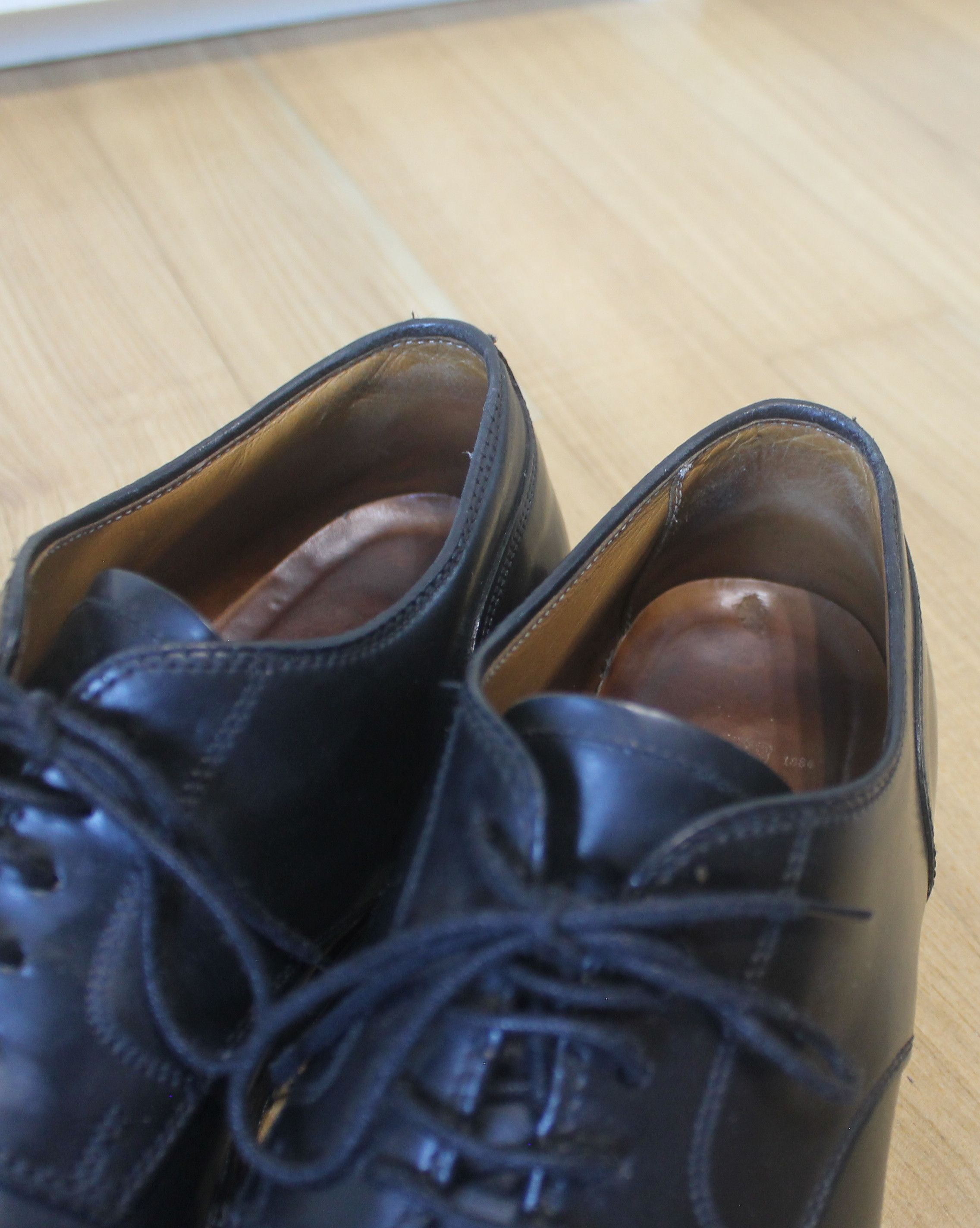 Alden Alden 2161 Straight Tip Blucher (Black Shell Cordovan) Size US 7.5 / EU 40-41 - 8 Thumbnail