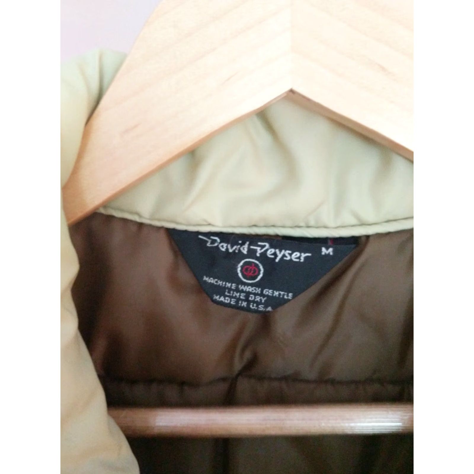Vintage VINTAGE David peyser Vest Unisex Adults M tan quilted puffer Nylon Made In USA Brown Mens/ Womens Size US M / EU 48-50 / 2 - 2 Thumbnail