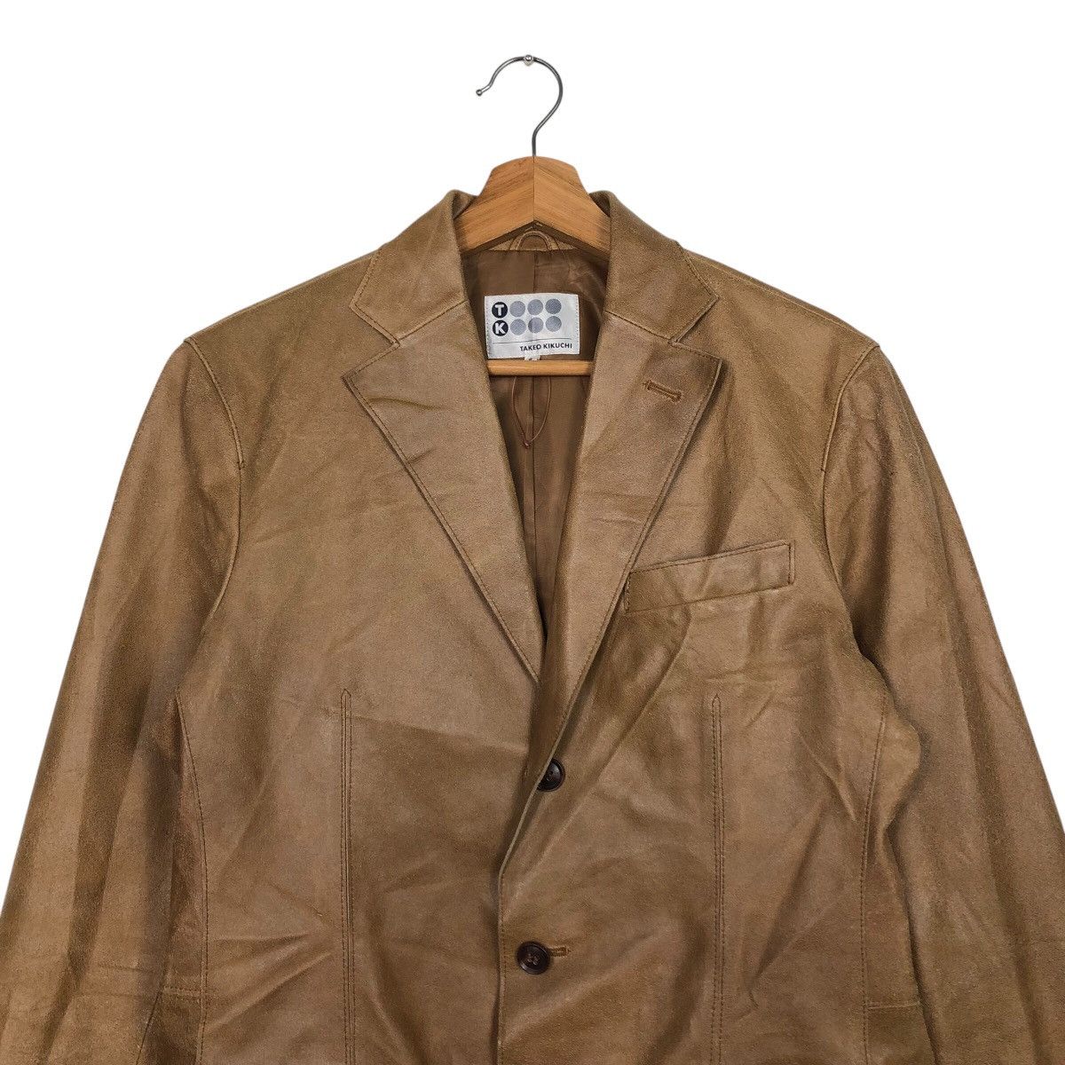 Japanese Brand 📌Vintage Chore Worker Leather Jacket Takeo Kikuchi Size US M / EU 48-50 / 2 - 4 Thumbnail