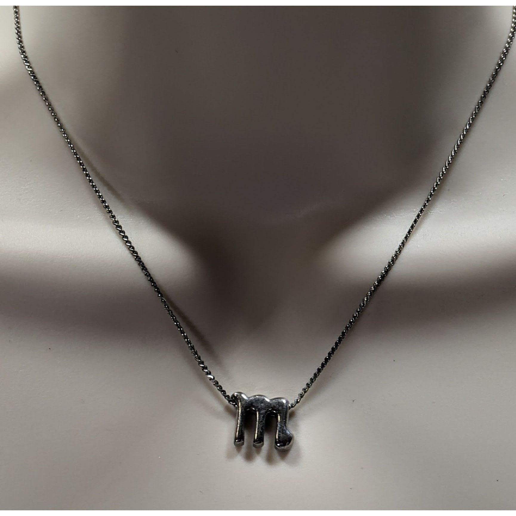 Other Scorpio Pendant Necklace Silver Tone On Dainty Rope Chain Size ONE SIZE - 3 Thumbnail