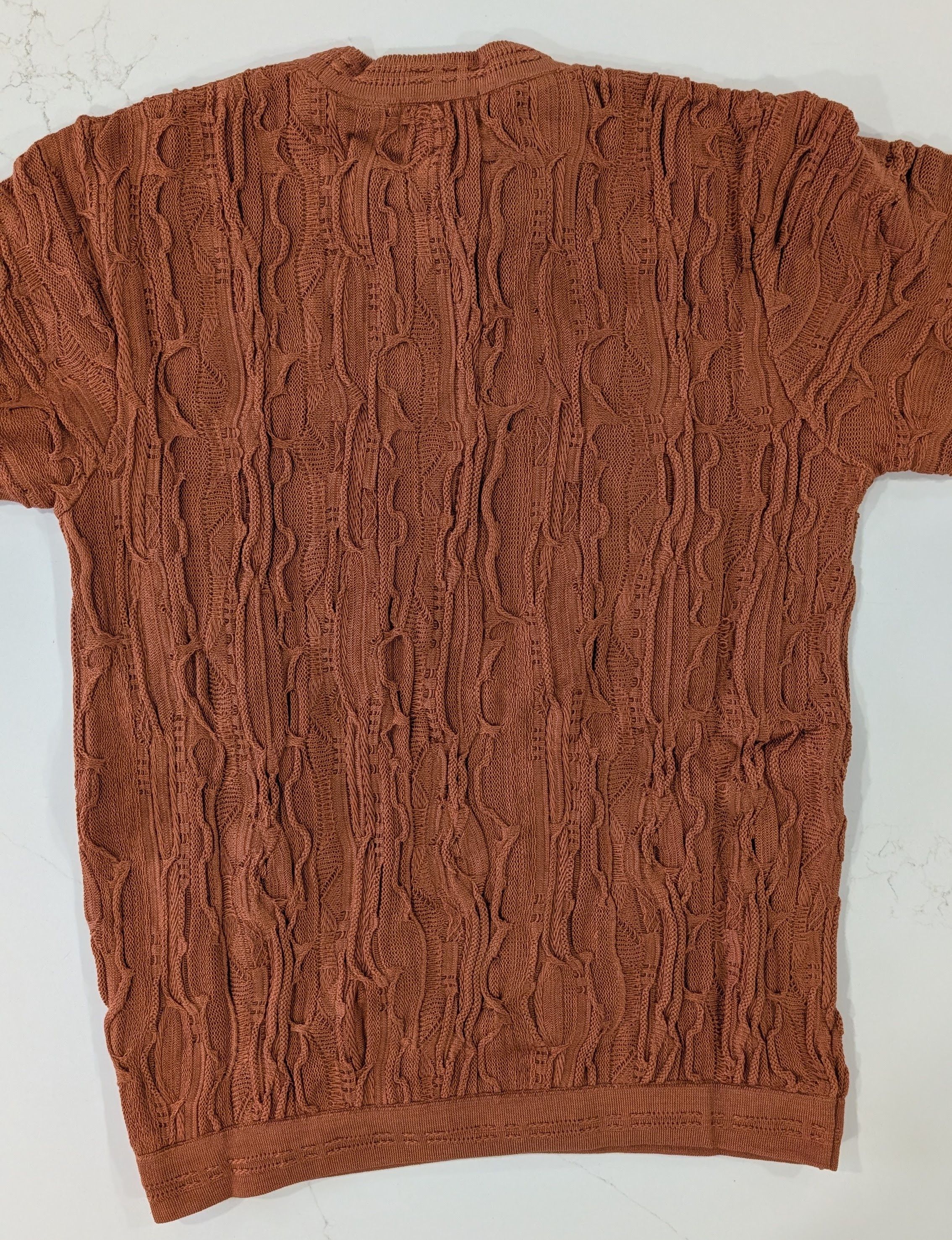 Coogi Coogi NWT Classic 3D Knit Sweater Copper Size M Size US M / EU 48-50 / 2 - 2 Thumbnail