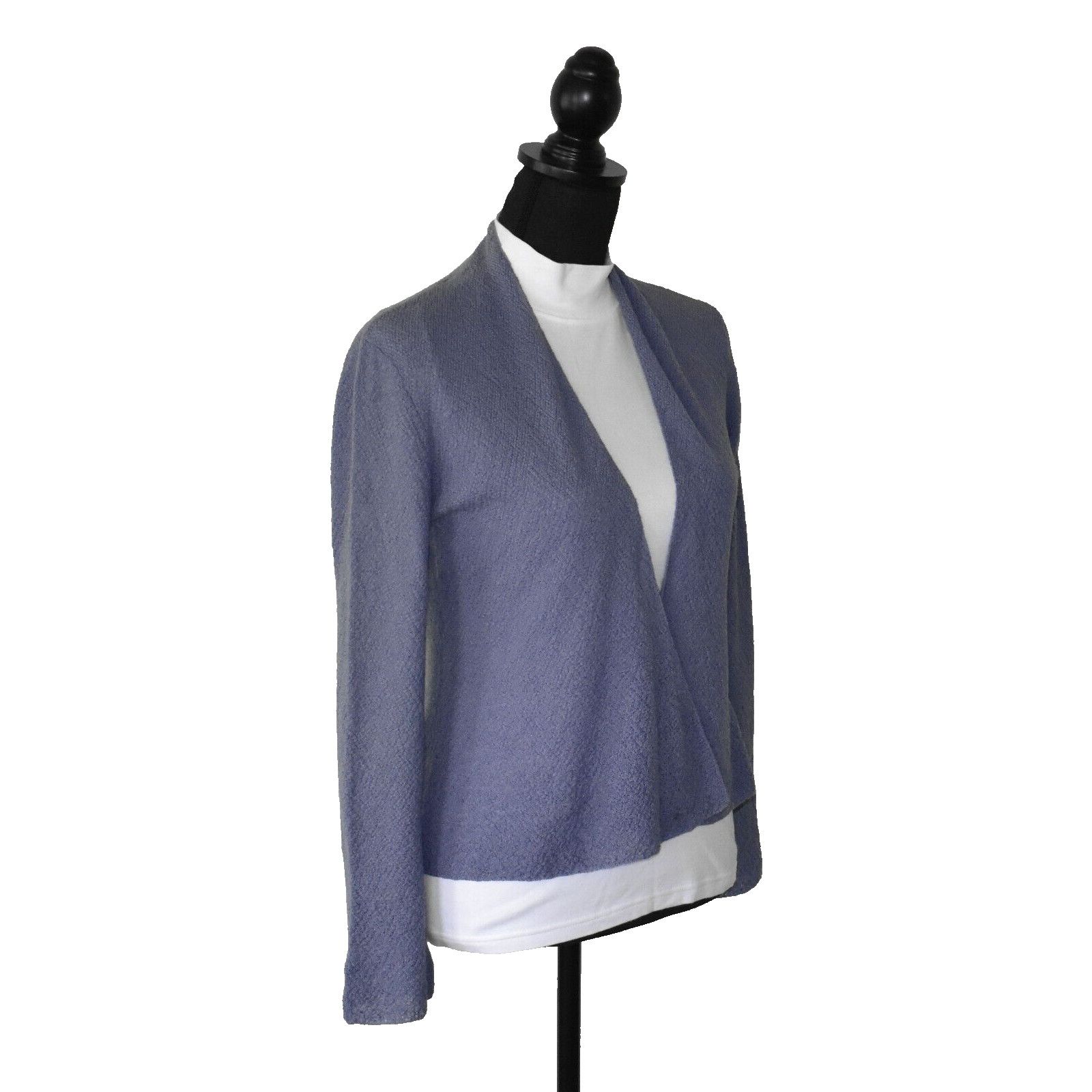 Eileen Fisher EILEEN FISHER Steel Blue Wool Petite Cardigan Sweater Sz PP Size S / US 4 / IT 40 - 2 Thumbnail