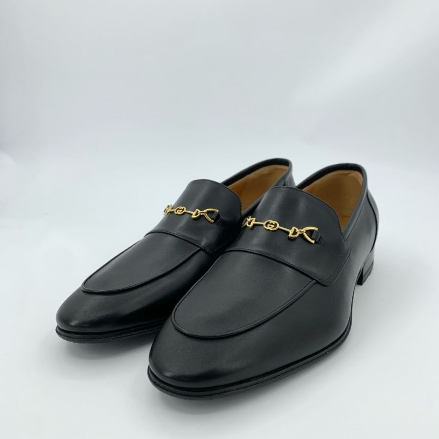 Gucci [Gucci] Horsebit Black Calf Leather Loafers 43 Size US 9.5 / EU 42-43 - 8 Thumbnail