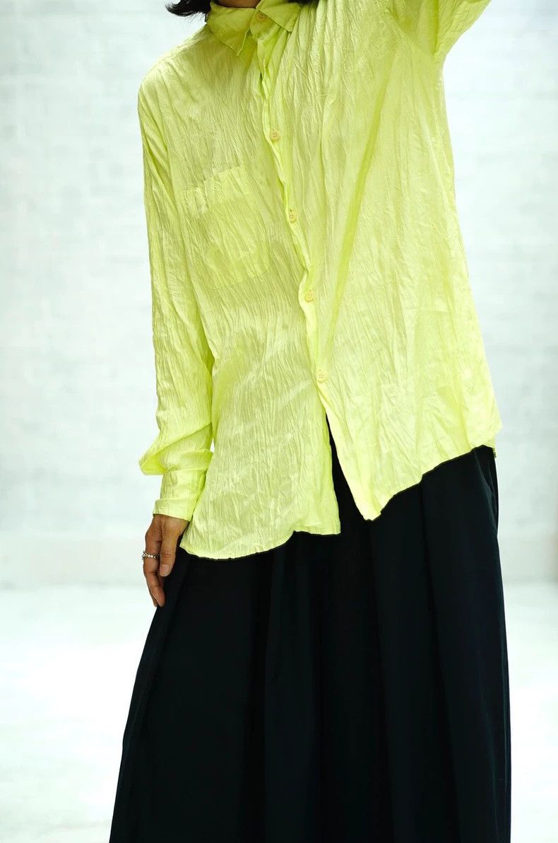 Issey Miyake Issey Miyake size:2 Green pleated shirt Size M / US 6-8 / IT 42-44 - 8 Thumbnail