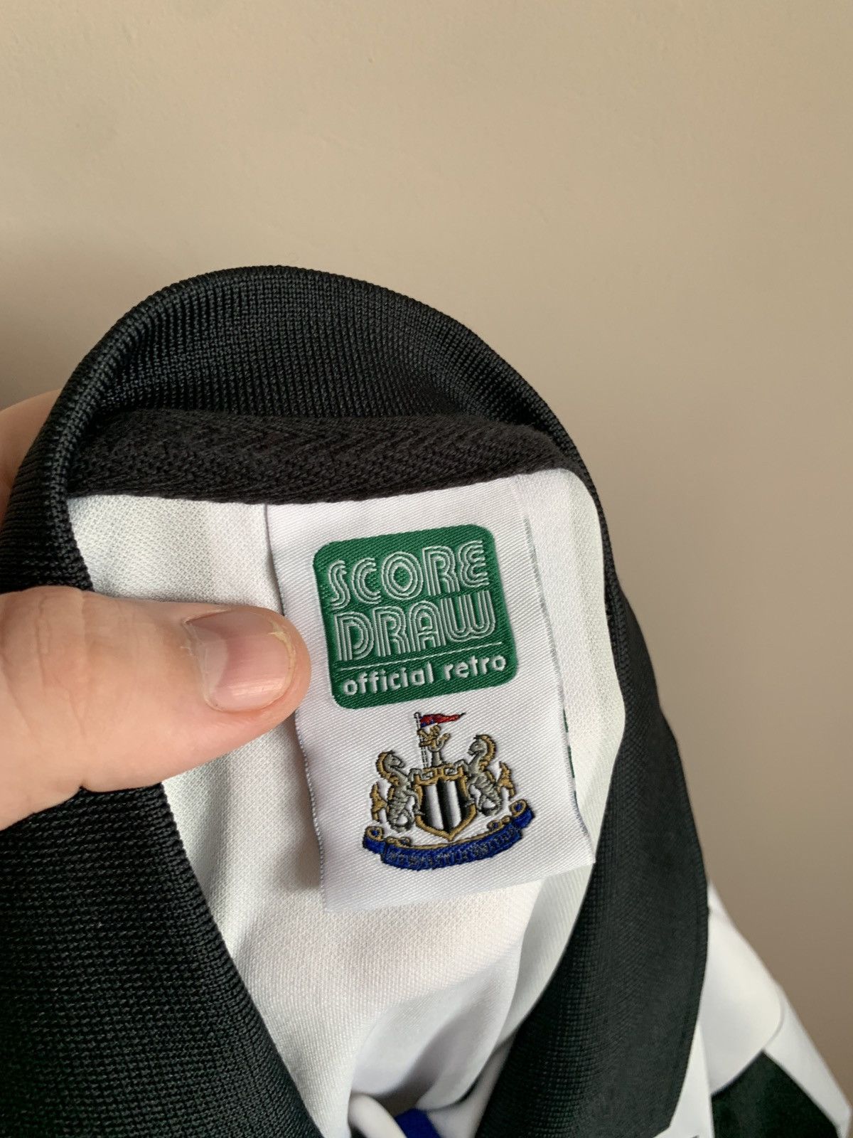 Vintage Newcastle United 1995 Home Football Shirt Score Draw Retro Size US XXL / EU 58 / 5 - 8 Thumbnail