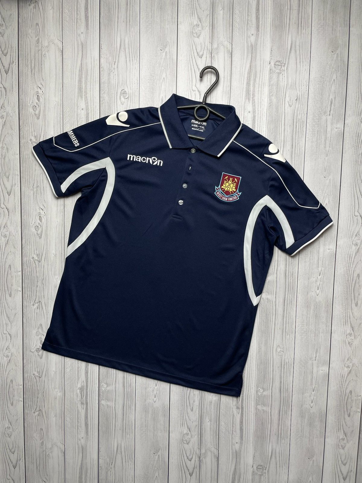 Vintage Vintage Macron West Ham soccer polo jersey size XL logo Size US XL / EU 56 / 4 - 1 Thumbnail