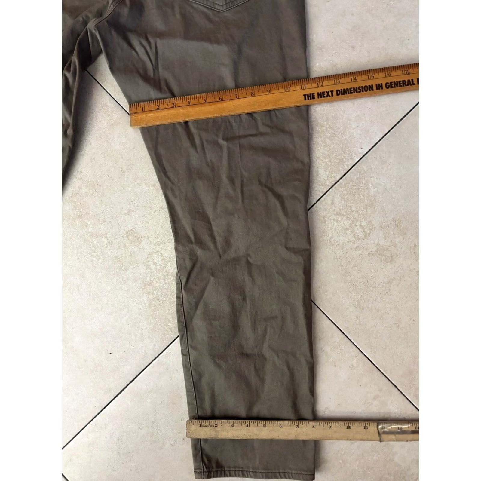 Lucky Brand Lucky Brand Chino Pants Mens 31x30 Khaki Slim Straight Stretch 5 Pocket Beige Flat Front Casual Size US 36 / EU 52 - 7 Thumbnail
