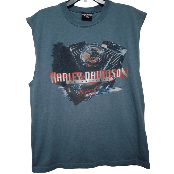 Vintage Sleeveless Harley Davidson Shirt Live to Ride. Montana Grailed