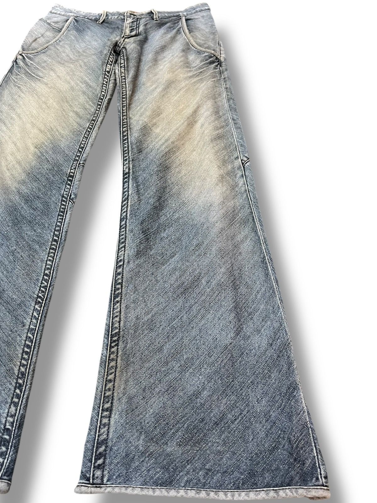 14th Addiction Vintage Ermenegildo Zegna by Zegna Gaded Grunge Denim Size US 31 - 4 Thumbnail