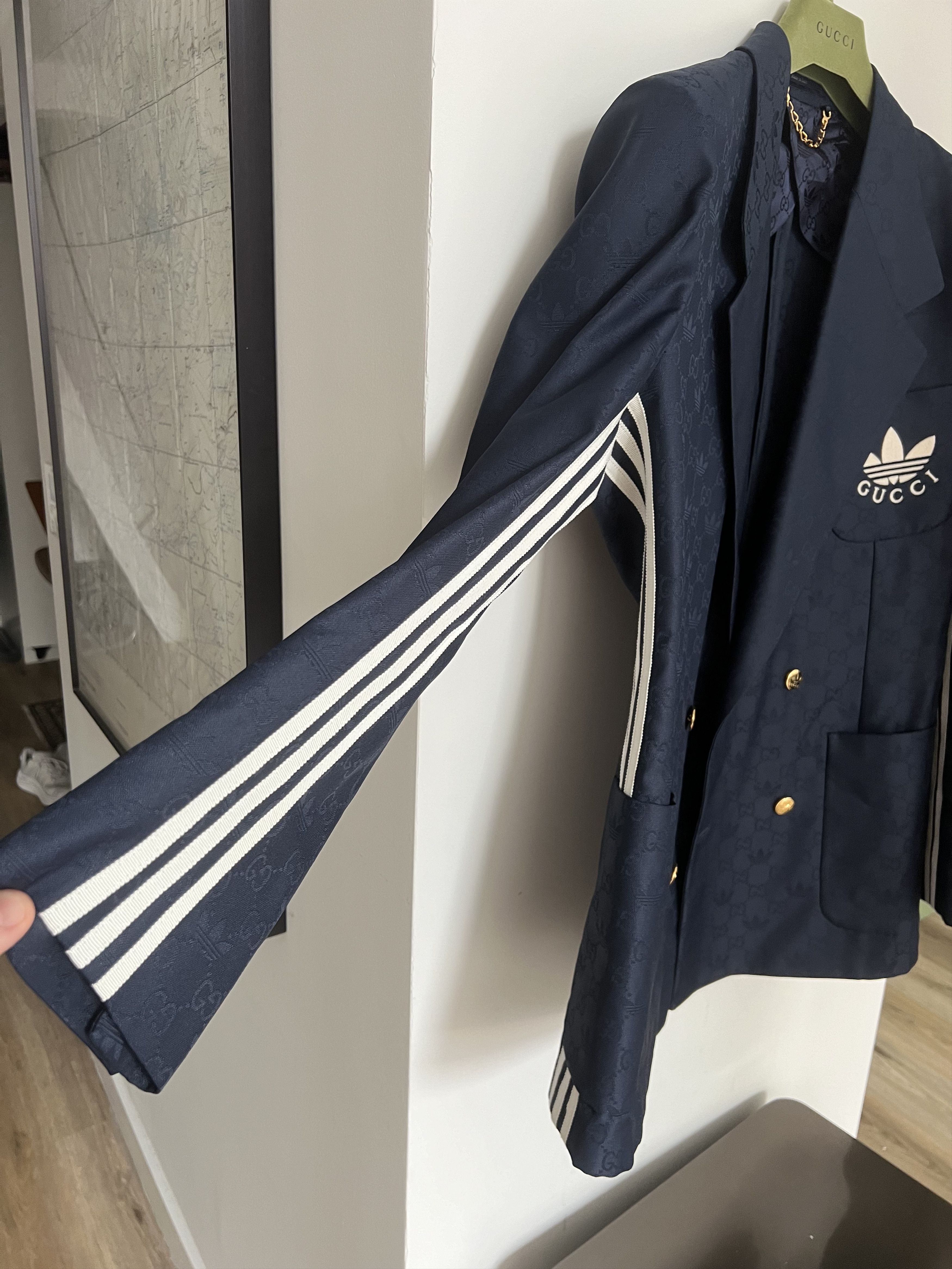 Adidas × Gucci Gucci x Adidas - Brand New Blazer Size 50R - 3 Thumbnail