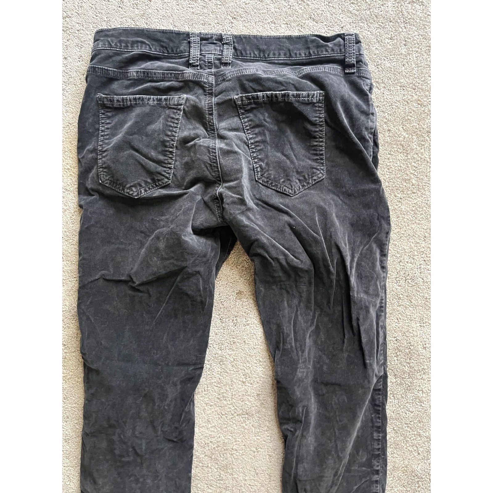 Vintage Current Elliott Pants The Ankle Skinny Black Velvet Women’s Size 26-0 Size 25" / US 0 / IT 36 - 4 Thumbnail
