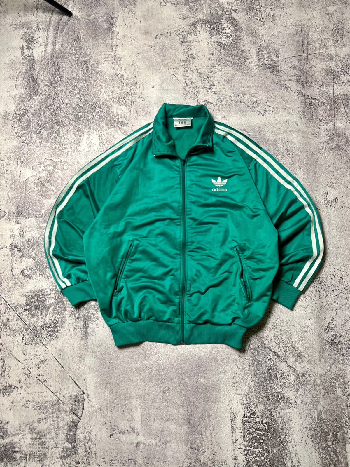 Pre-owned Adidas X Vintage 90's Adidas Track Jacket In Green