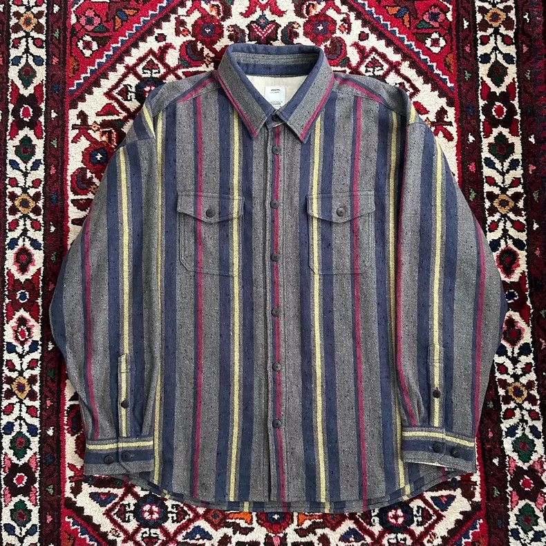 Visvim VISVIM Lumber Long Sleeve Striped Shirt-2506 Size US M / EU 48-50 / 2 - 1 Thumbnail