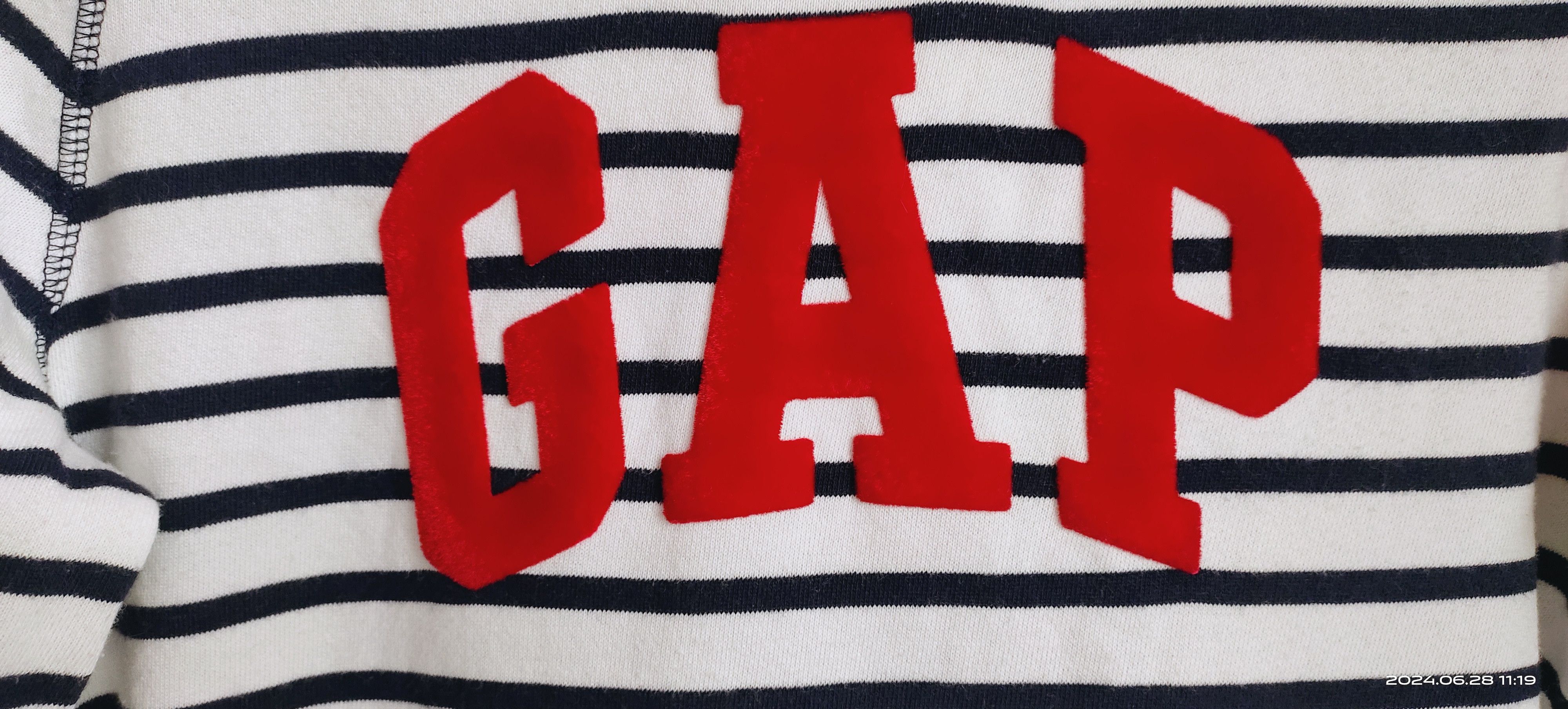 Gap Authentic GAP sweatshirt hoodie striped design Size XXS / US 00 / IT 34 - 4 Thumbnail