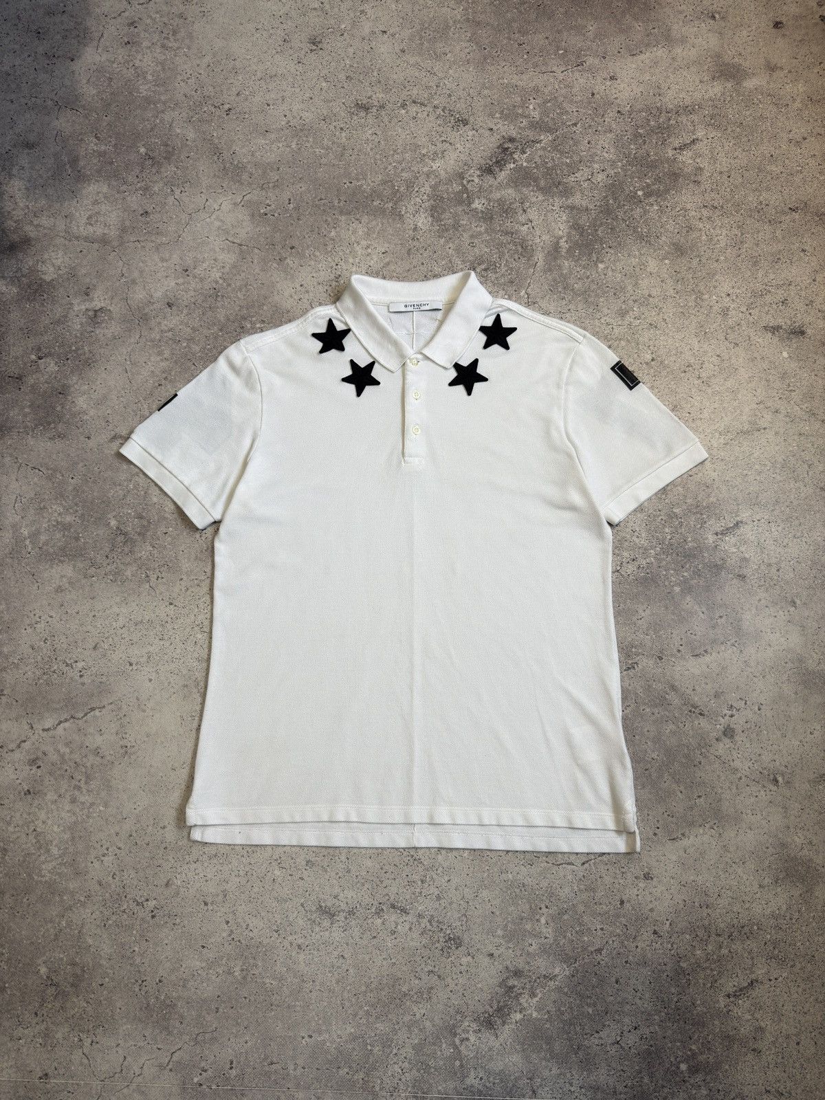 Givenchy Givenchy 47 Star Logo Polo T-Shirt White | Grailed
