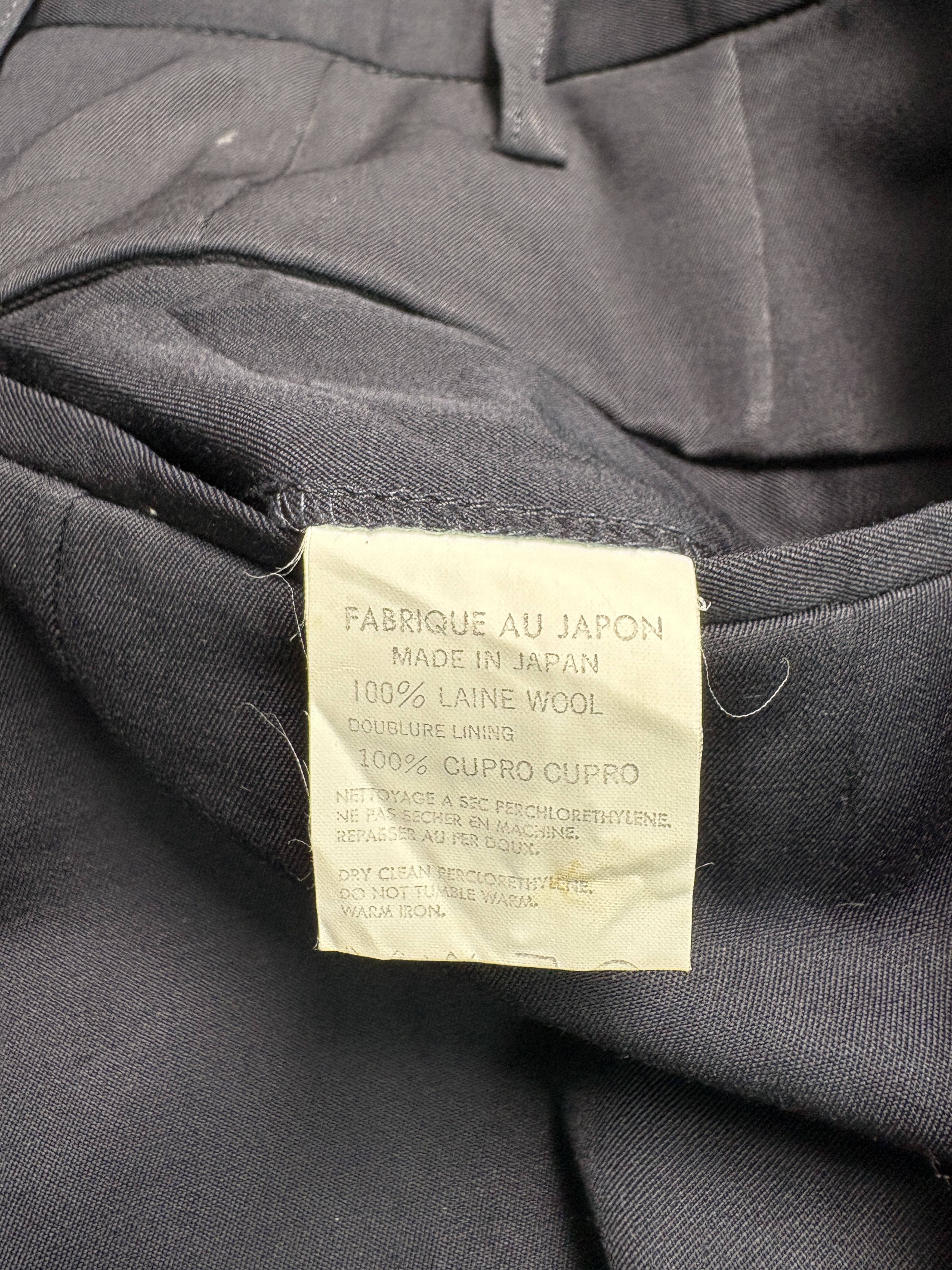 Yohji Yamamoto Y's for men Yohji Yamamoto Navy Wool Pant Size US 27 - 5 Thumbnail