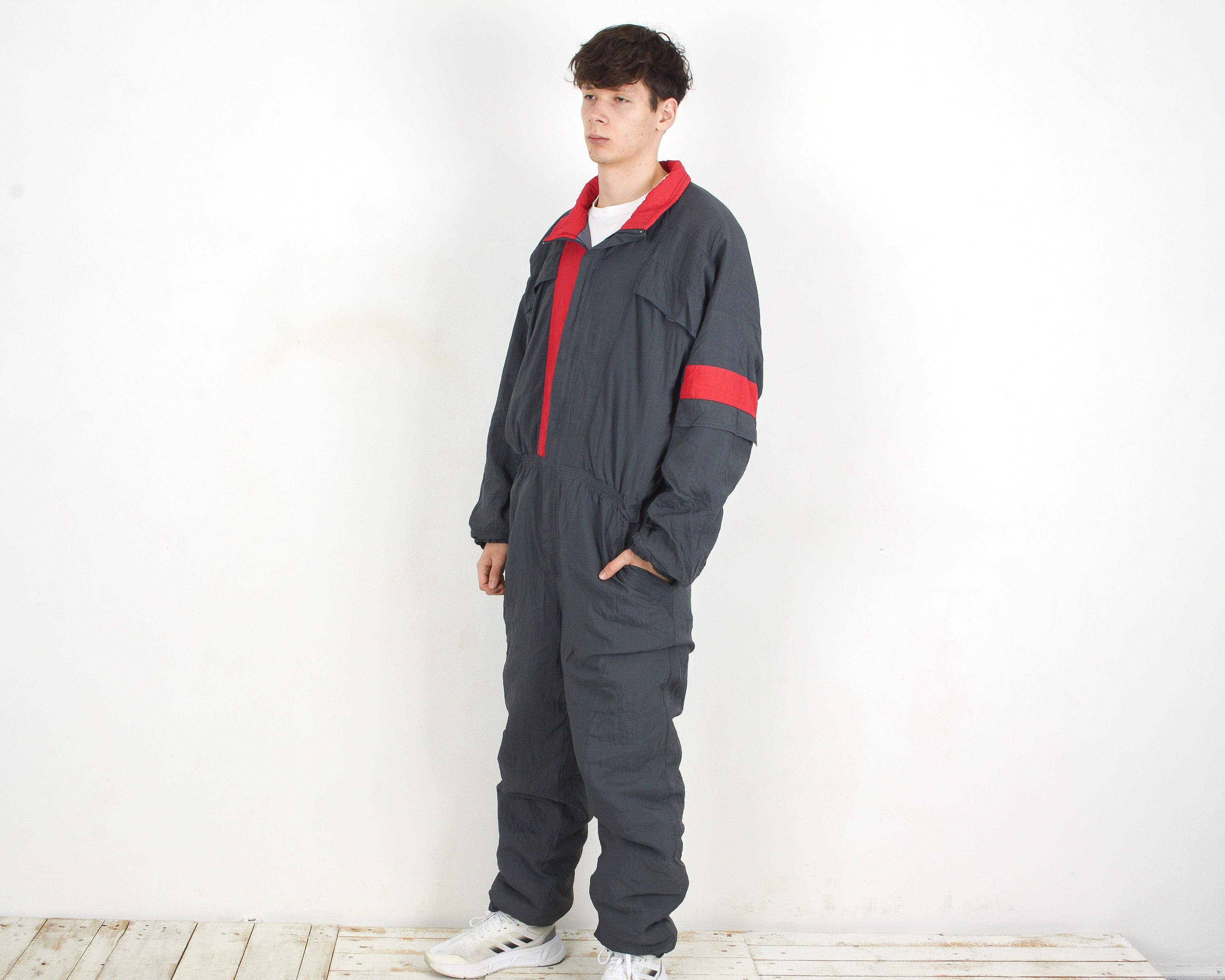 Vintage OHARA Snowsuit XL Jumpsuit Ski Suit Padded Overalls Snow Size US 36 / EU 52 - 2 Thumbnail