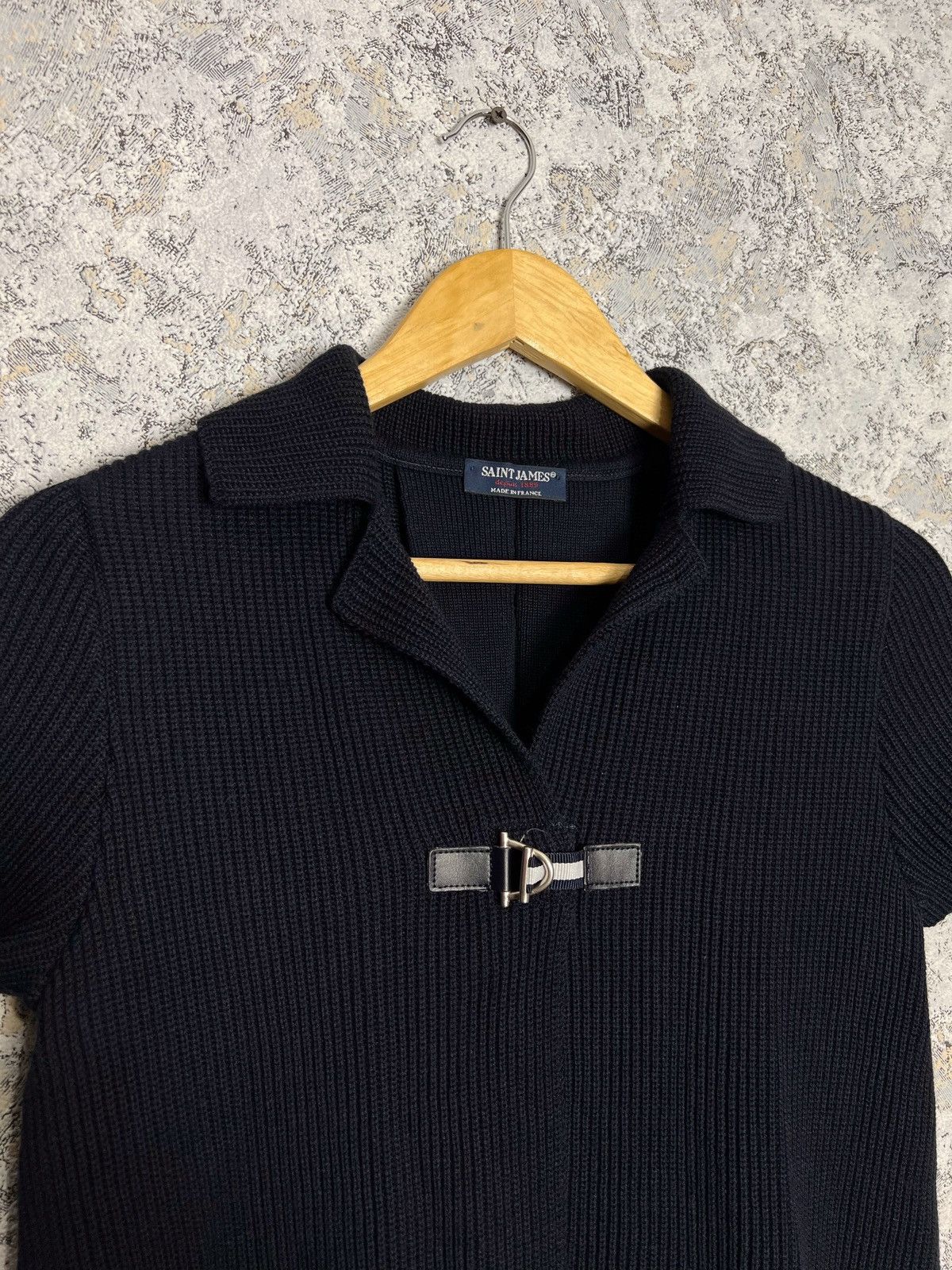 Saint James × Vintage Saint James Size USA 4 Knitted Cardigan Collared Sweater Size S / US 4 / IT 40 - 3 Thumbnail