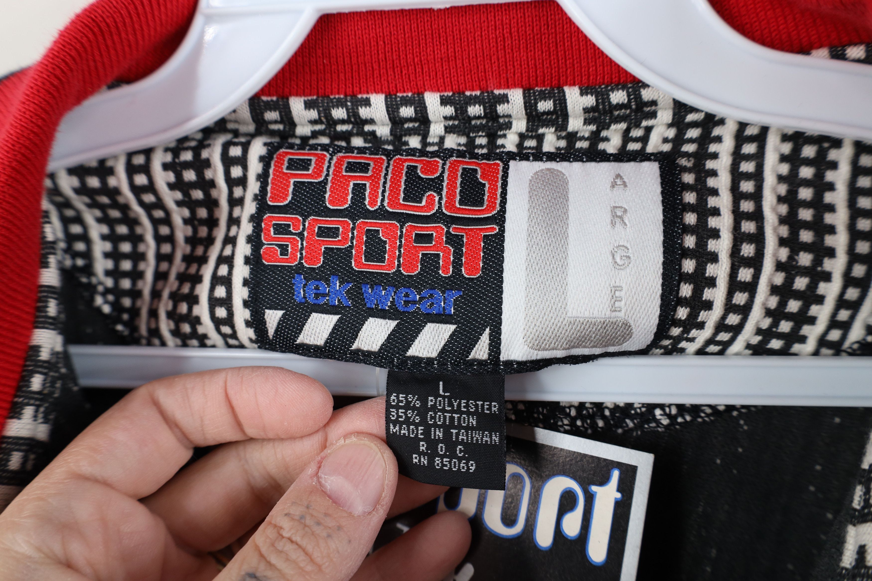 Vintage Deadstock Vintage 90s Streetwear Striped Baggy Half Zip Polo Size US L / EU 52-54 / 3 - 8 Thumbnail