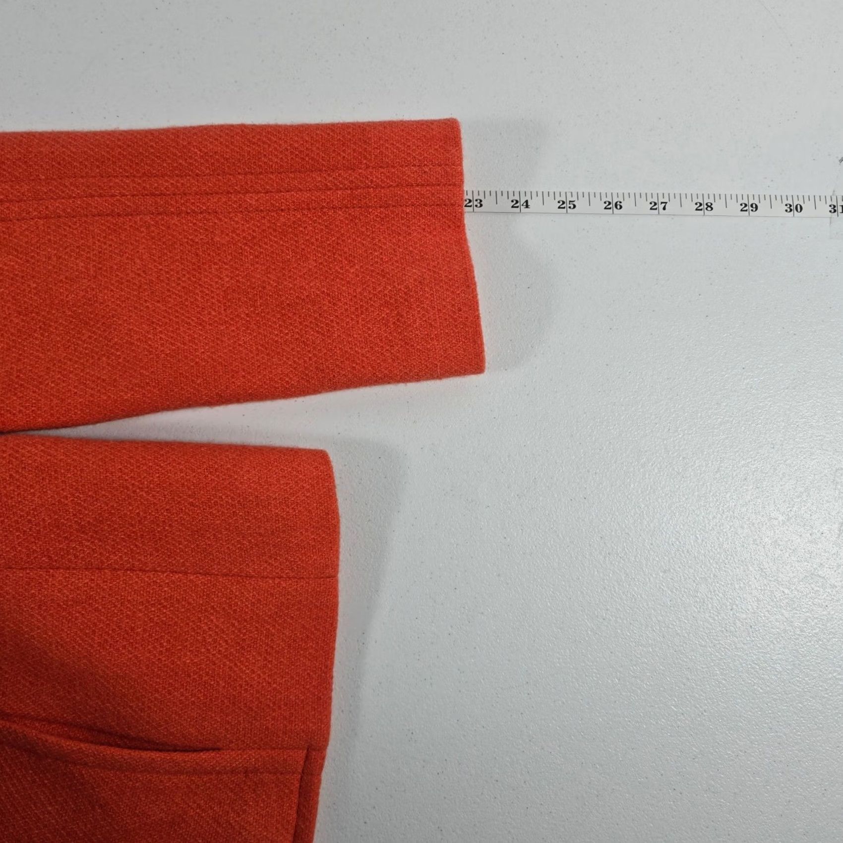 Talbots Talbots Petites Orange Wool Blend Button Front Blazer Jacket 12P ID5125 Size XL / US 12-14 / IT 48-50 - 4 Thumbnail