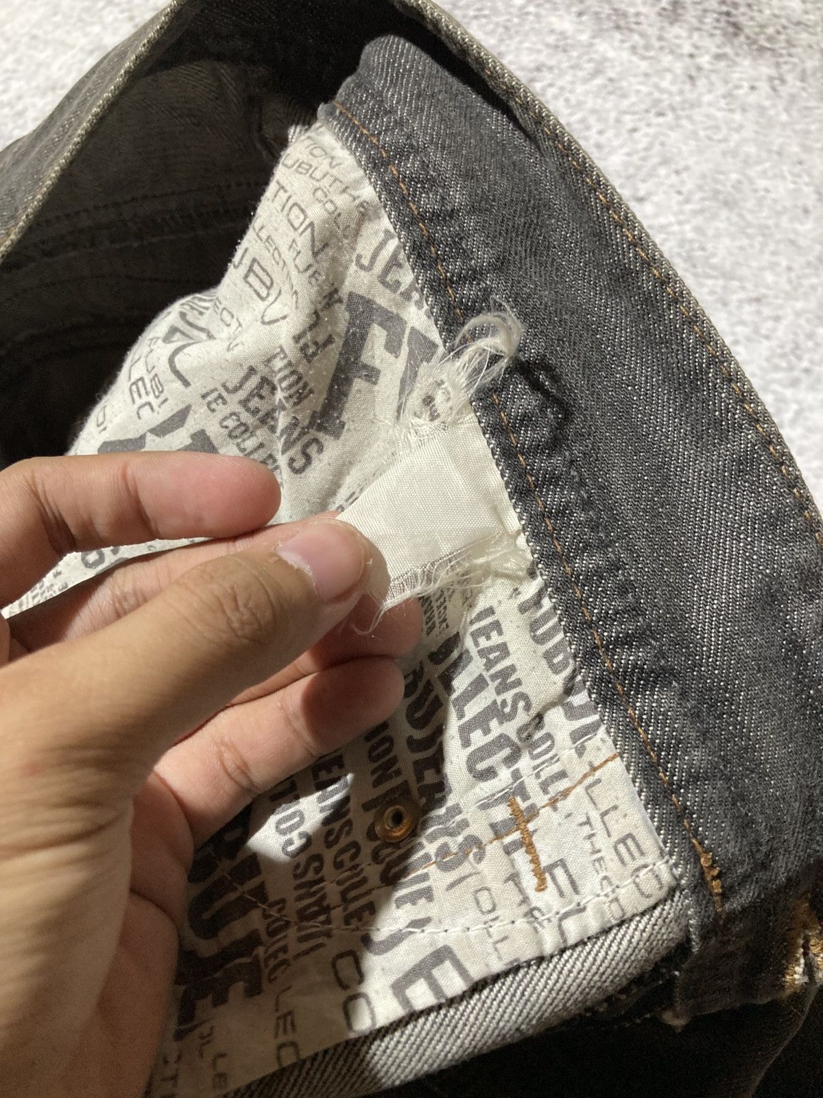 Japanese Brand 2000s Fubu Collection Washed Jeans Pants Charcoal Y2k Size US 34 / EU 50 - 23 Thumbnail