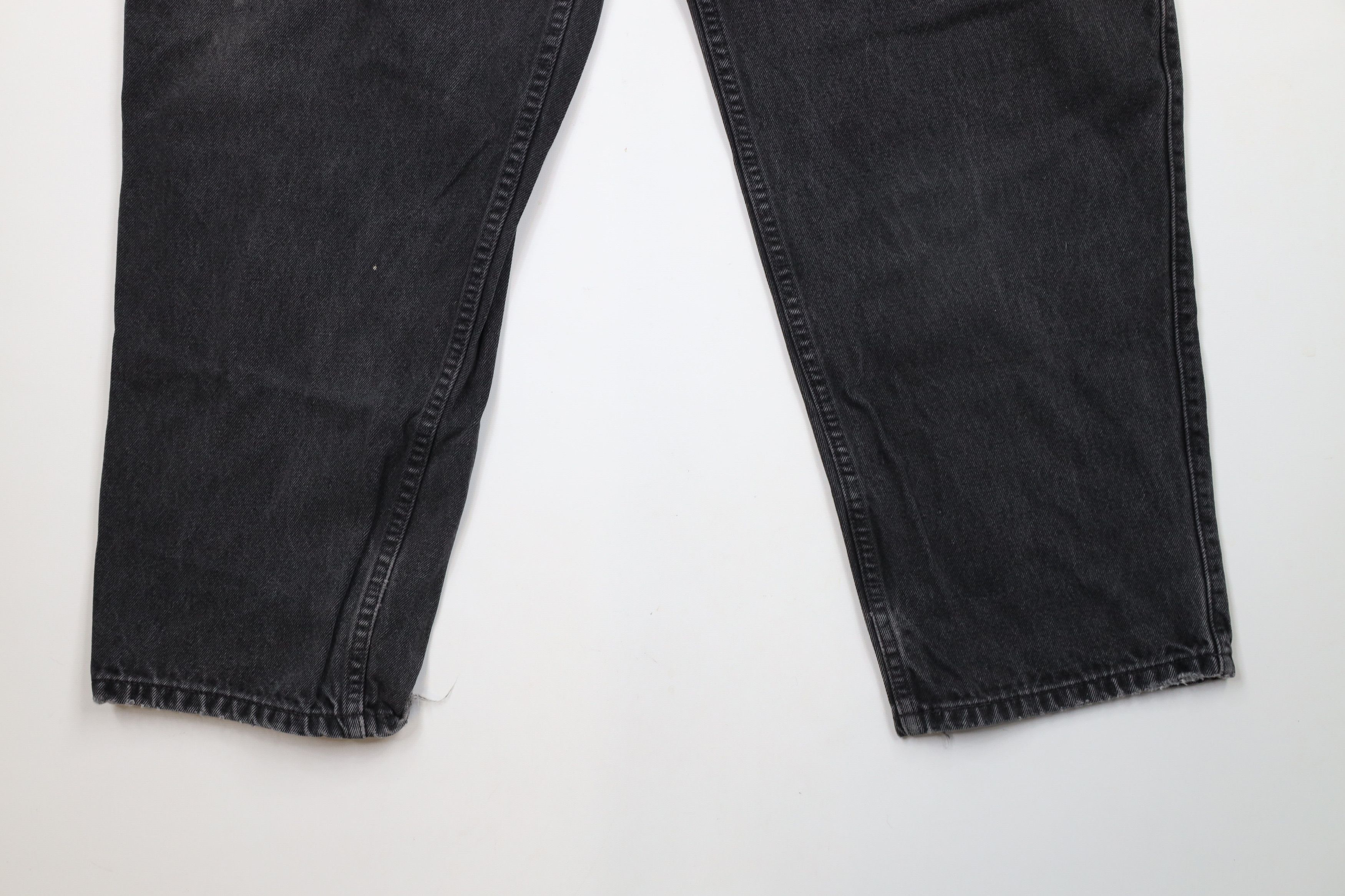 Levi's × Vintage Vintage 90s Levis 545 Loose Fit Wide Leg Denim Jeans Black Size US 44 / EU 60 - 4 Thumbnail