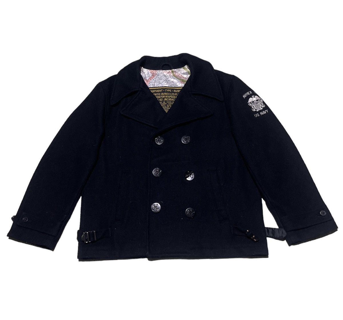 Avirex VINTAGE AVIREX DOUBLE BREASTED WOOL DOUBLE COLLAR JACKET Size US M / EU 48-50 / 2 - 2 Thumbnail