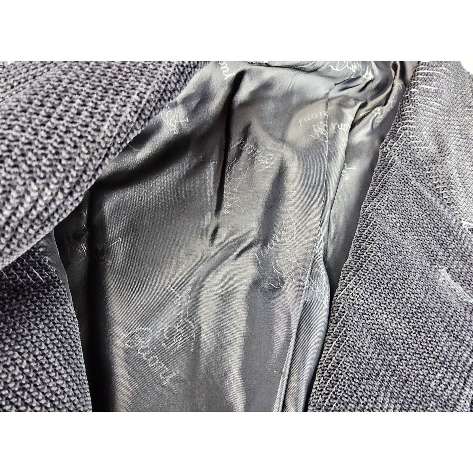 Brioni Brioni Men's Velvet Velour Blazer Jacket Size 50R Grey Solid Fall/Winter Vintage: N/A Size 50R - 7 Thumbnail