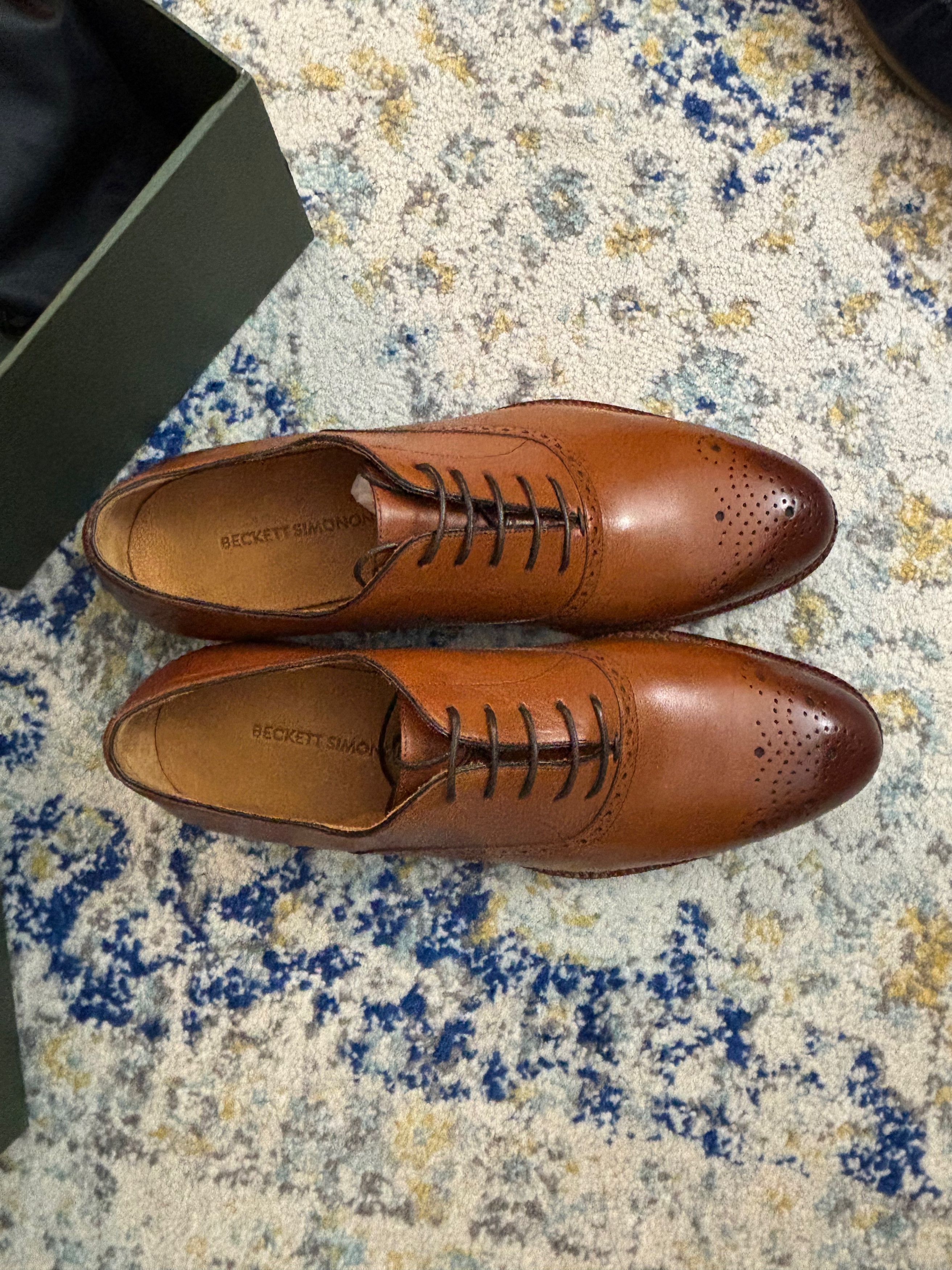 Beckett Simonon Brent Oxfords – Tan Size US 10.5 / EU 43-44 - 4 Thumbnail