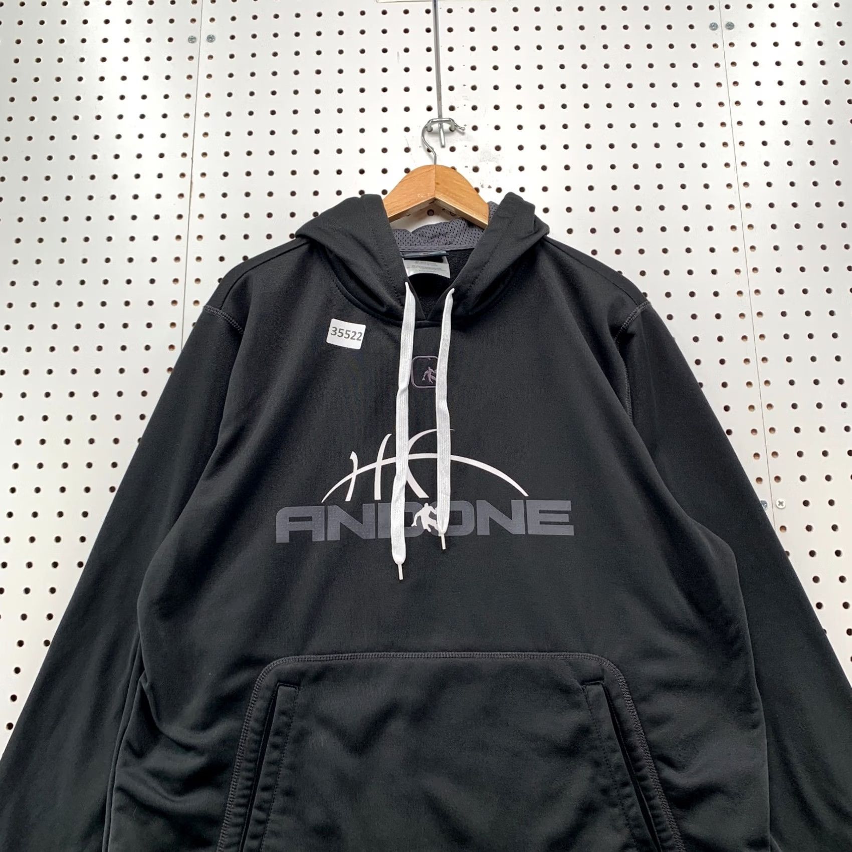 Vintage VINTAGE AND1 Hoodie Sweatshirt Mens Black Large Hooded Pullover 24x28.5 Size US L / EU 52-54 / 3 - 2 Thumbnail