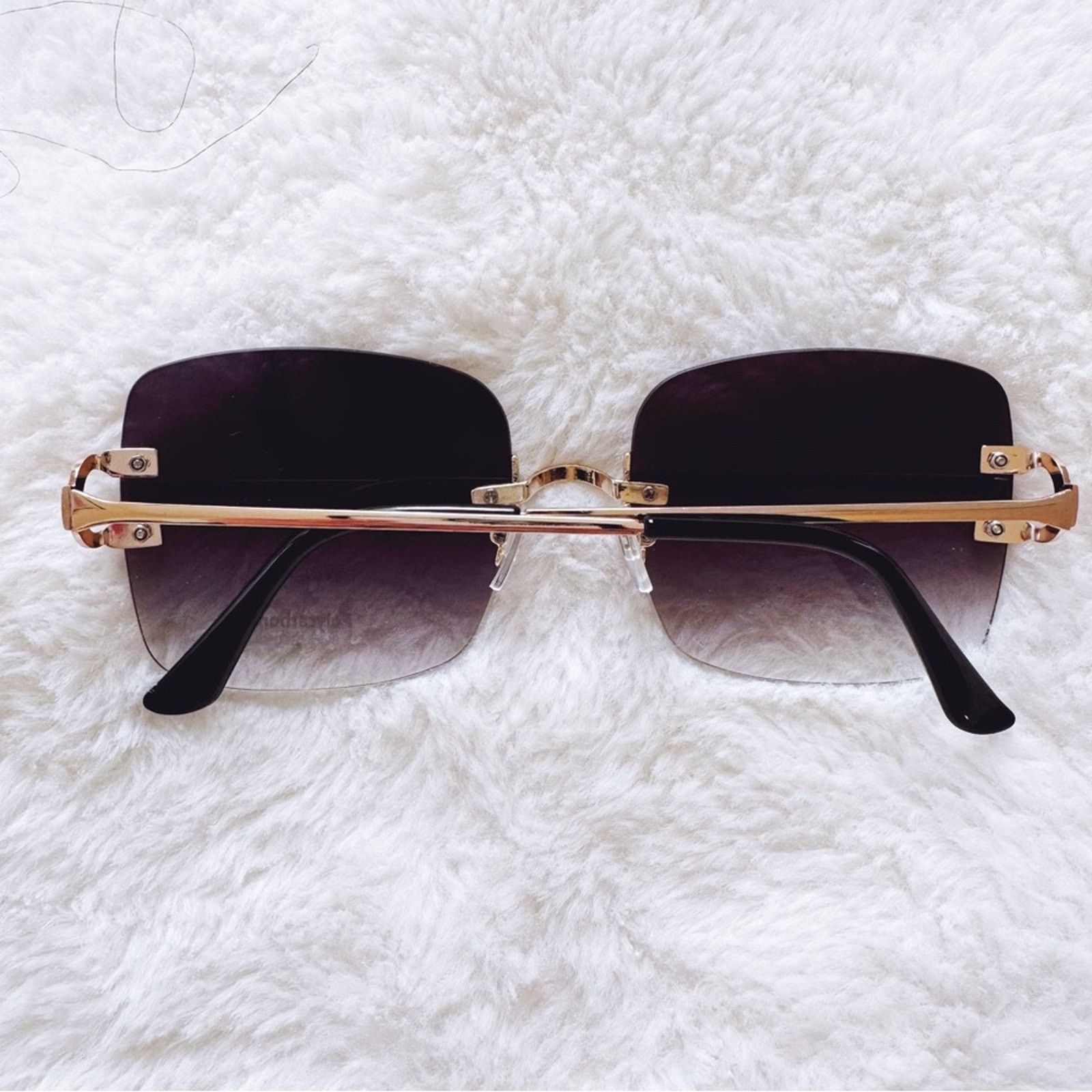 Other Laurel Clear Black Rimless Sleek Sunglasses Size ONE SIZE - 11 Thumbnail