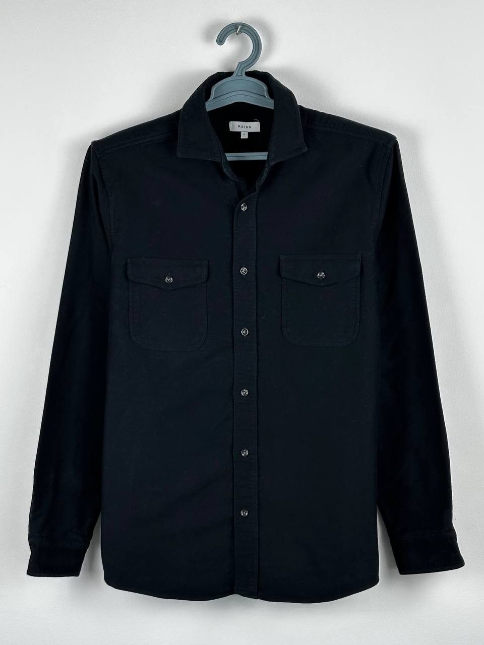 Designer × Reiss Reiss Heavy Navy Overshirt Jacket Size US L / EU 52-54 / 3 - 1 Thumbnail