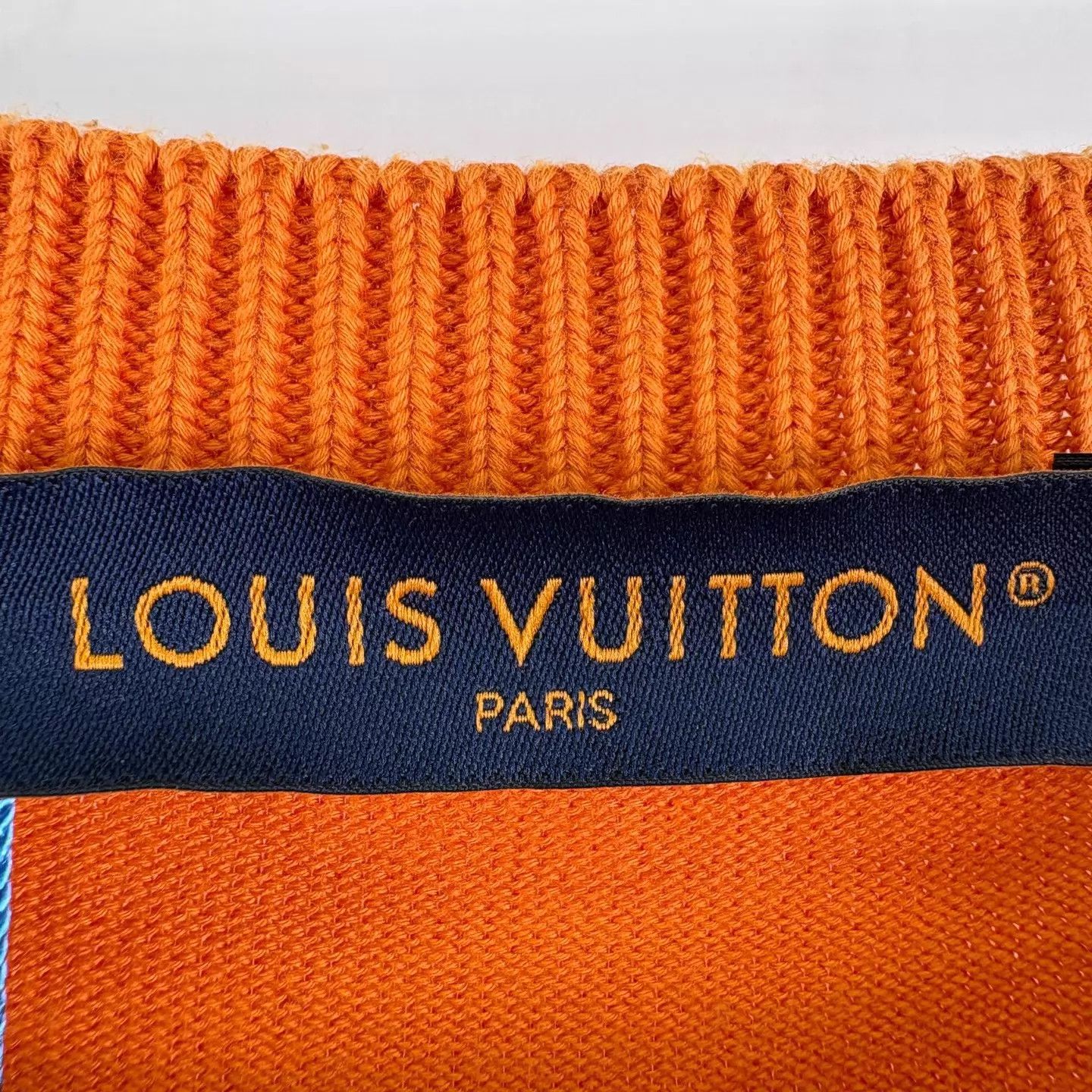Louis Vuitton Louis Vuitton Orange Pin Short Sleeve Knit Tee L Italy Size US L / EU 52-54 / 3 - 5 Thumbnail