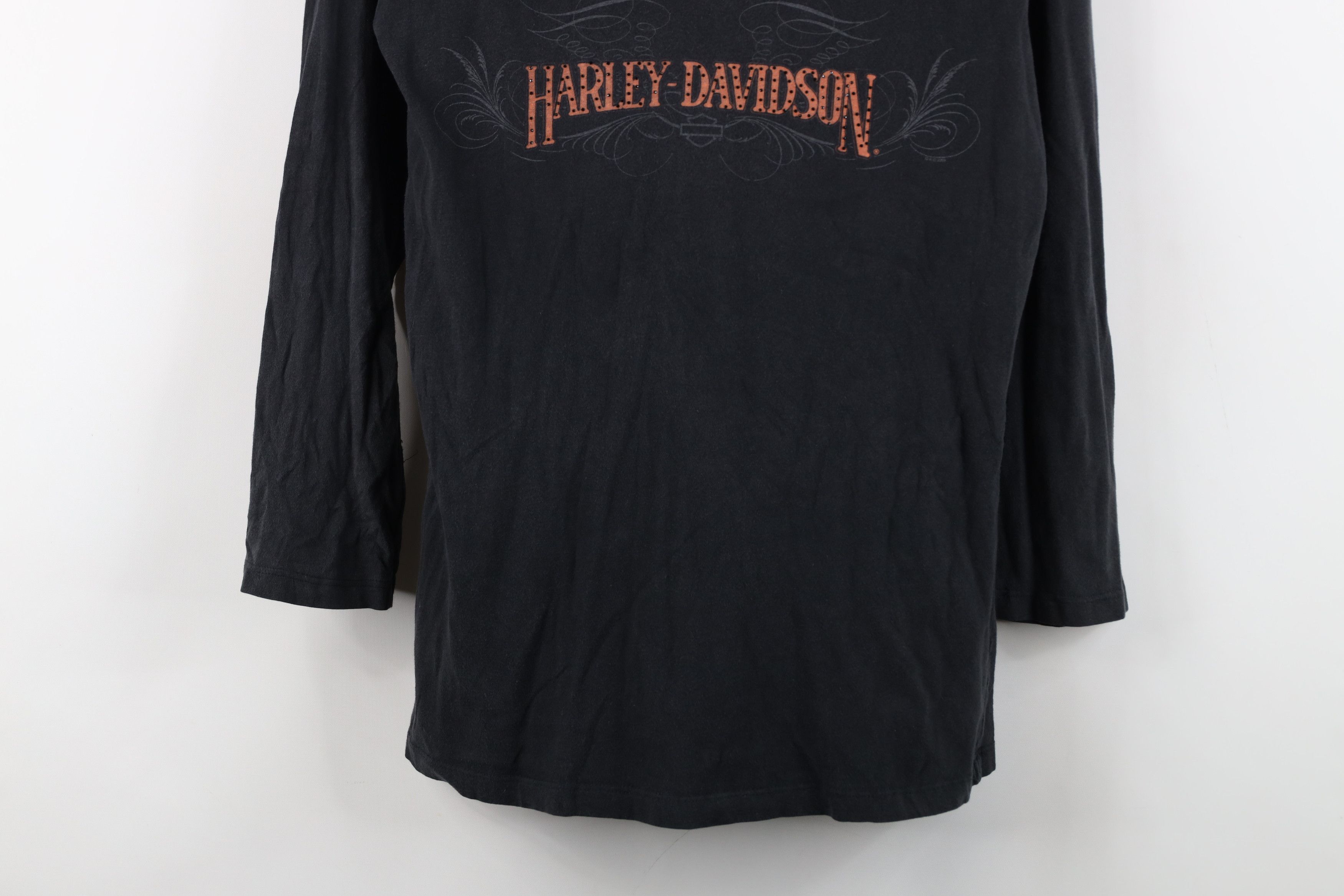 Harley Davidson Vintage Y2K Harley Davidson Tribal Long Sleeve T-Shirt Size L / US 10 / IT 46 - 3 Thumbnail