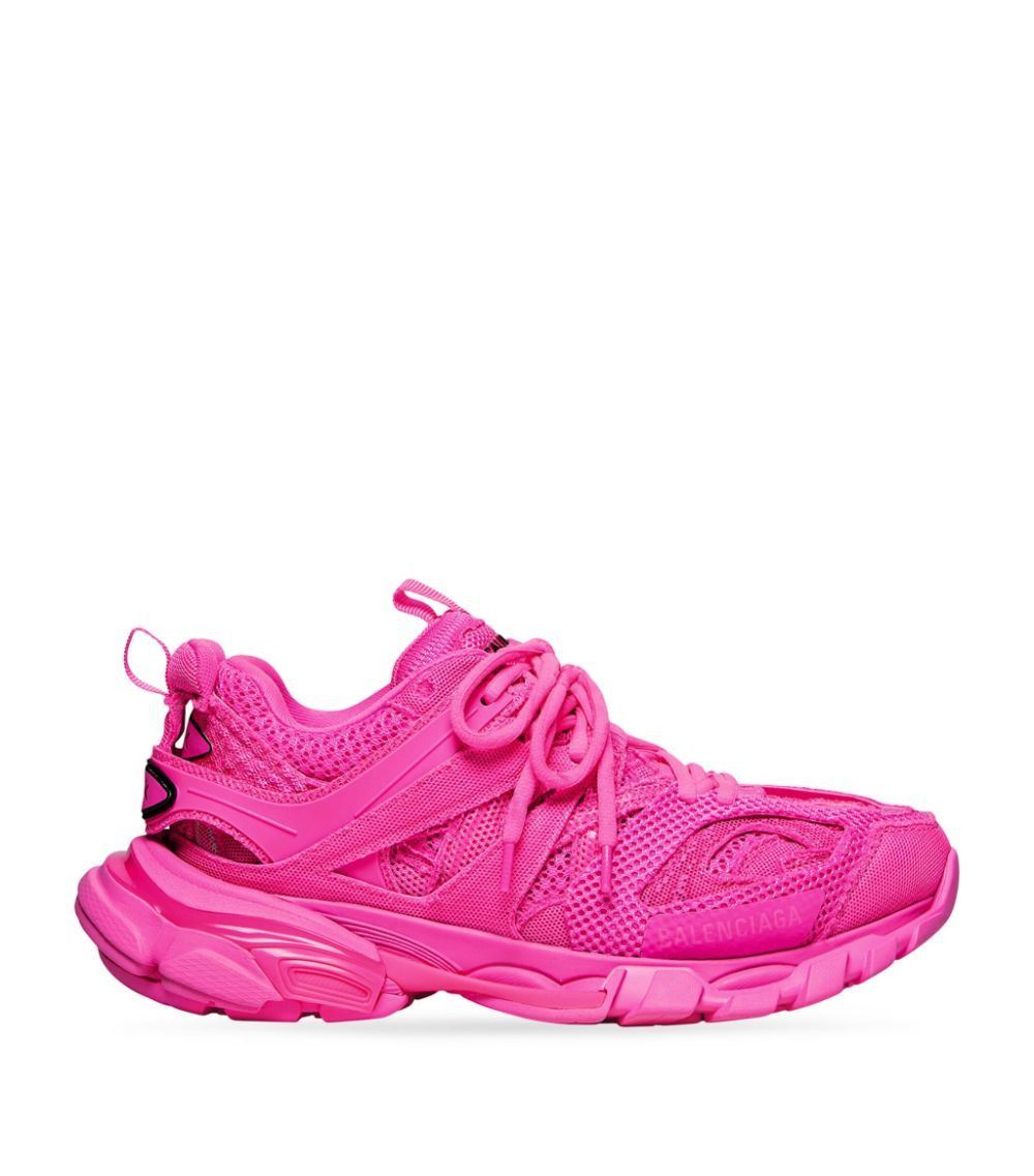 o1la1rc1a1023 Track Sneakers In Full Mesh in Dark Pink