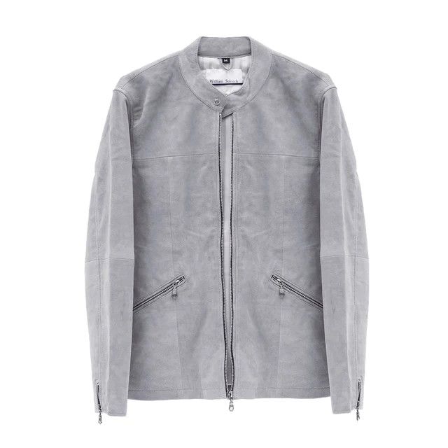 image of Premium Suede Jacket (William Strouch) in Grey, Men's (Size Medium)