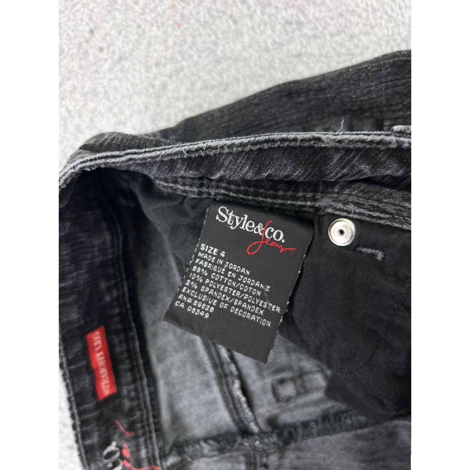 Vintage Style&co. Jeans Women’s Pants Black Cotton Blend Denim Straight Leg 26x29 Regular 4 Vintage? No Size 27" / US 4 / IT 40 - 7 Thumbnail